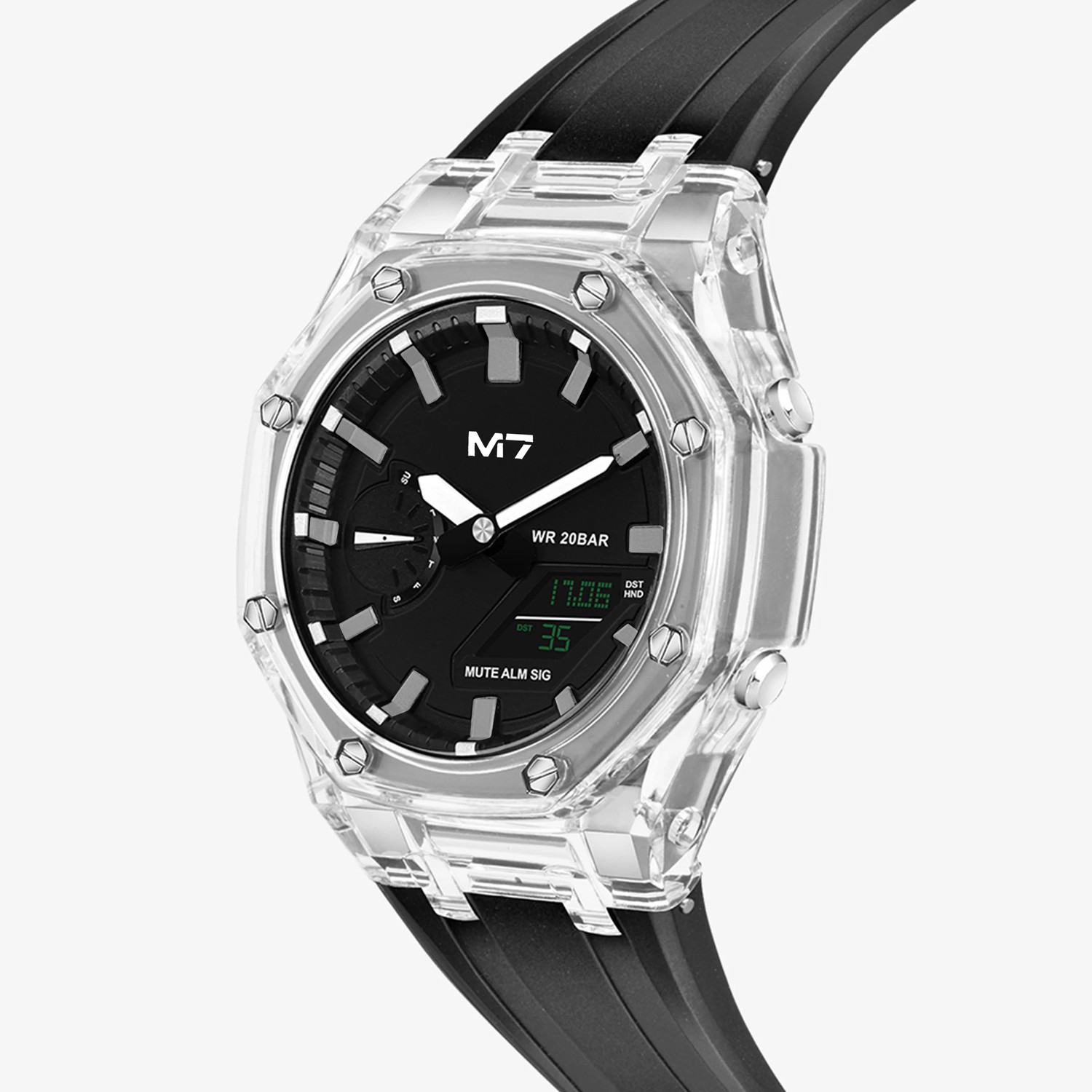 Image of M7 By Metronaut M7-2558 M7 Crystal Series Analog-Digital Watch - For Men