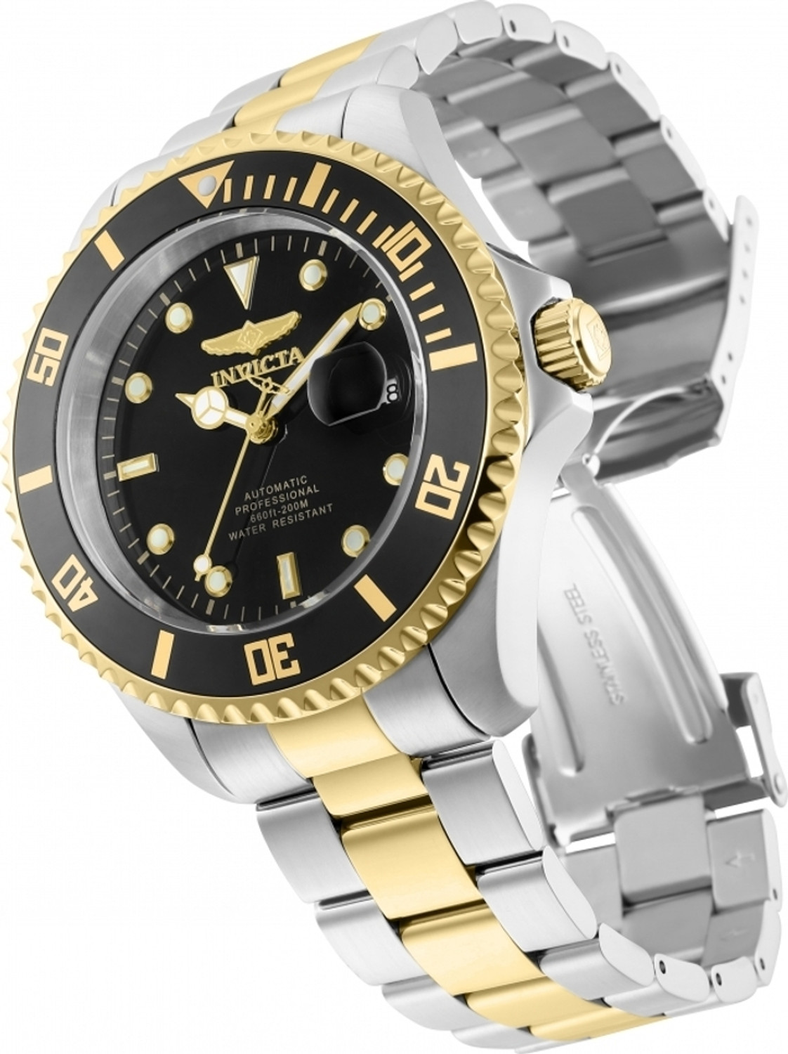 Image of INVICTA 34041 Automatic Black Dial Analog Watch - For Men
