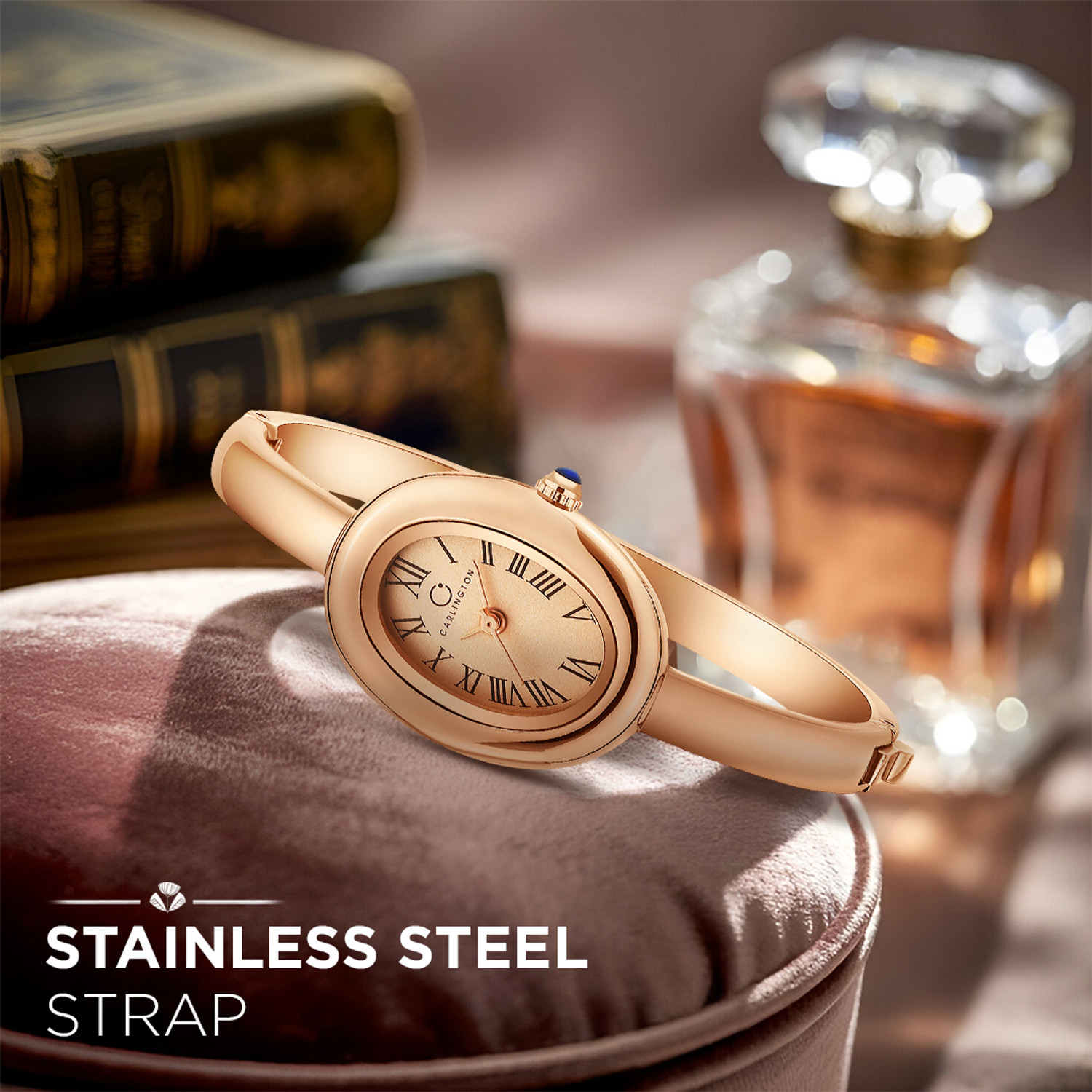 Image of Carlington CT 122 Rose Gold Carlington Diva Series Premium Ladies Wrist Watches Analog Watch - For Women