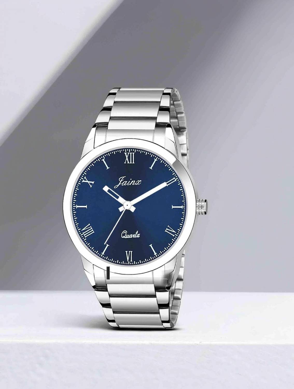 JAINX JM7136 Blue Dial Stainless Steel Watch - Image 1