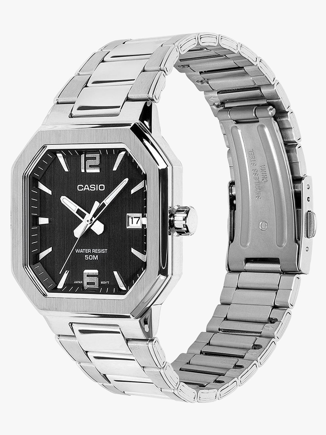 Image of CASIO MTP-B195D-1AVDF CASIO-MENS-METAL Analog Watch - For Men