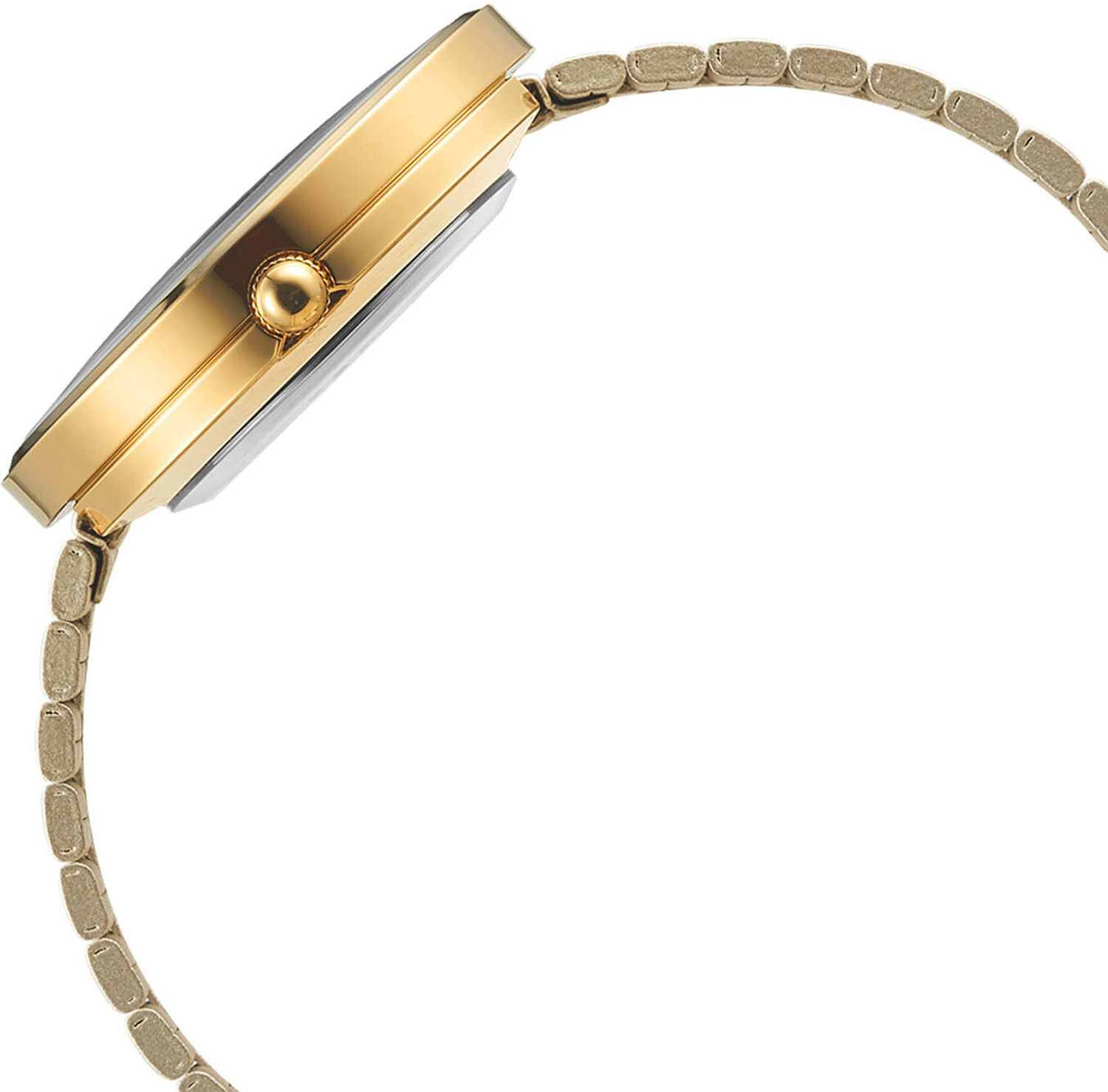Image of Fastrack Fastrack Vyb Mirage Quartz Golden Dial Stainless Steel Strap Watch for Girls Analog Watch - For Women