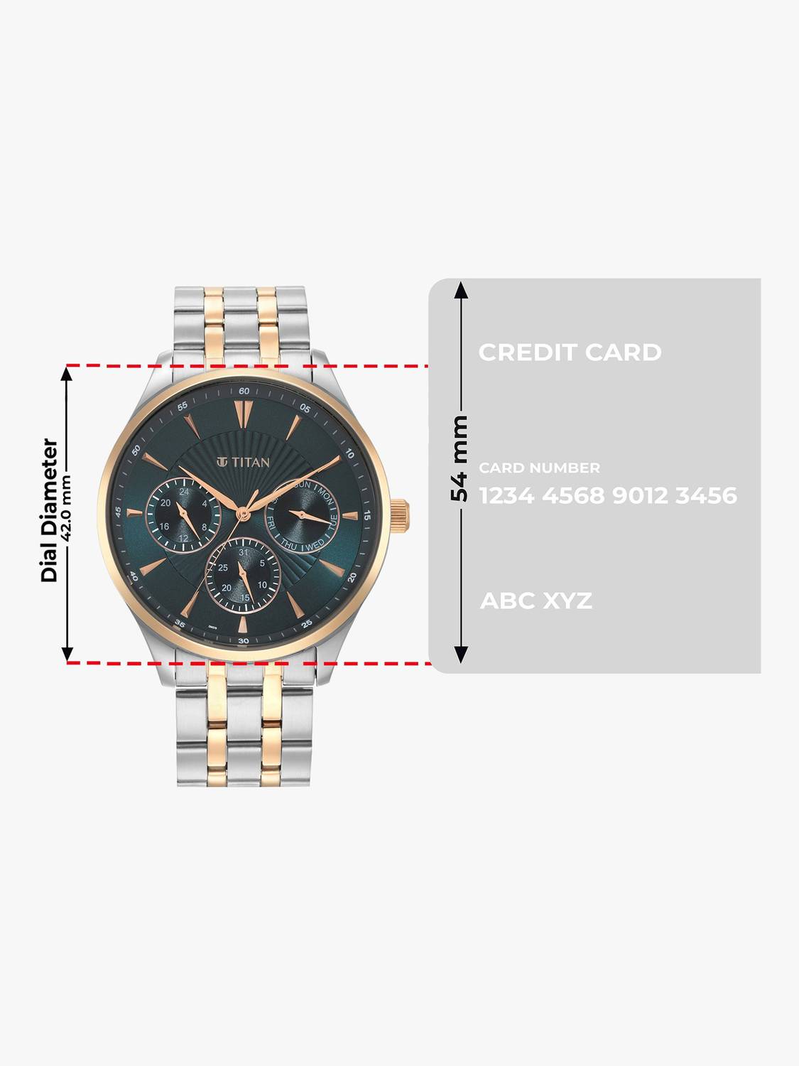 Titan Opulent Lii Two-Toned SS Strap Analog Watch - Men - Image 4