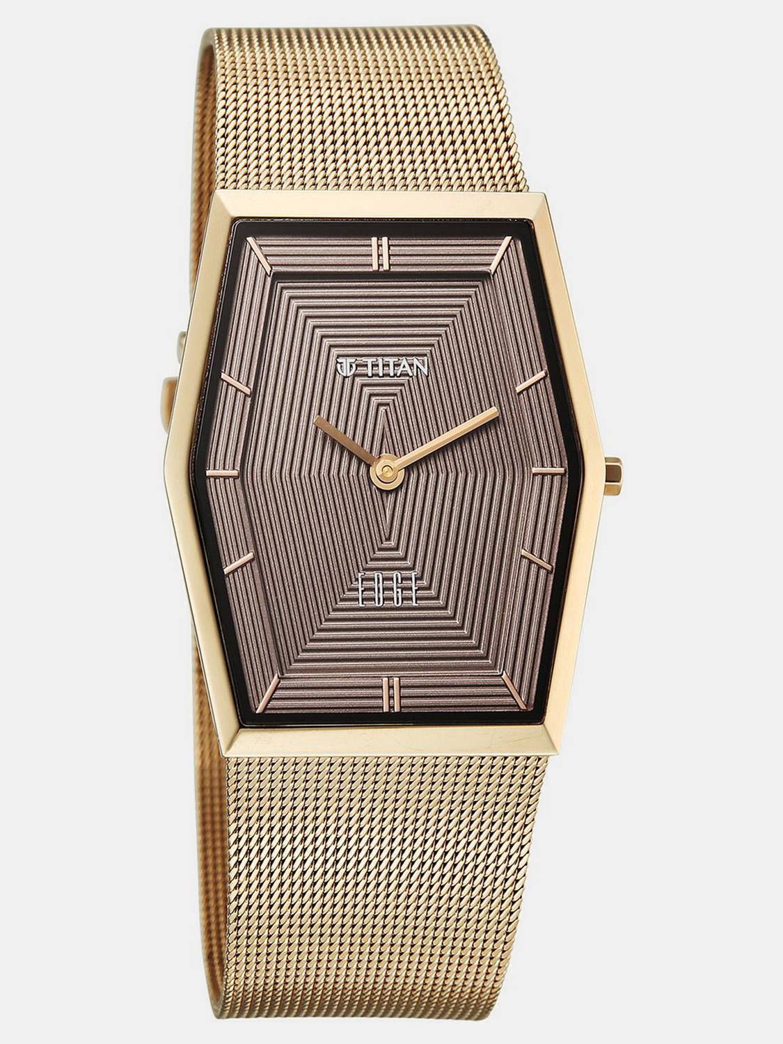 Titan Edge Whimsey Titan Edge Whimsey Quartz Brown Dial Rose Gold