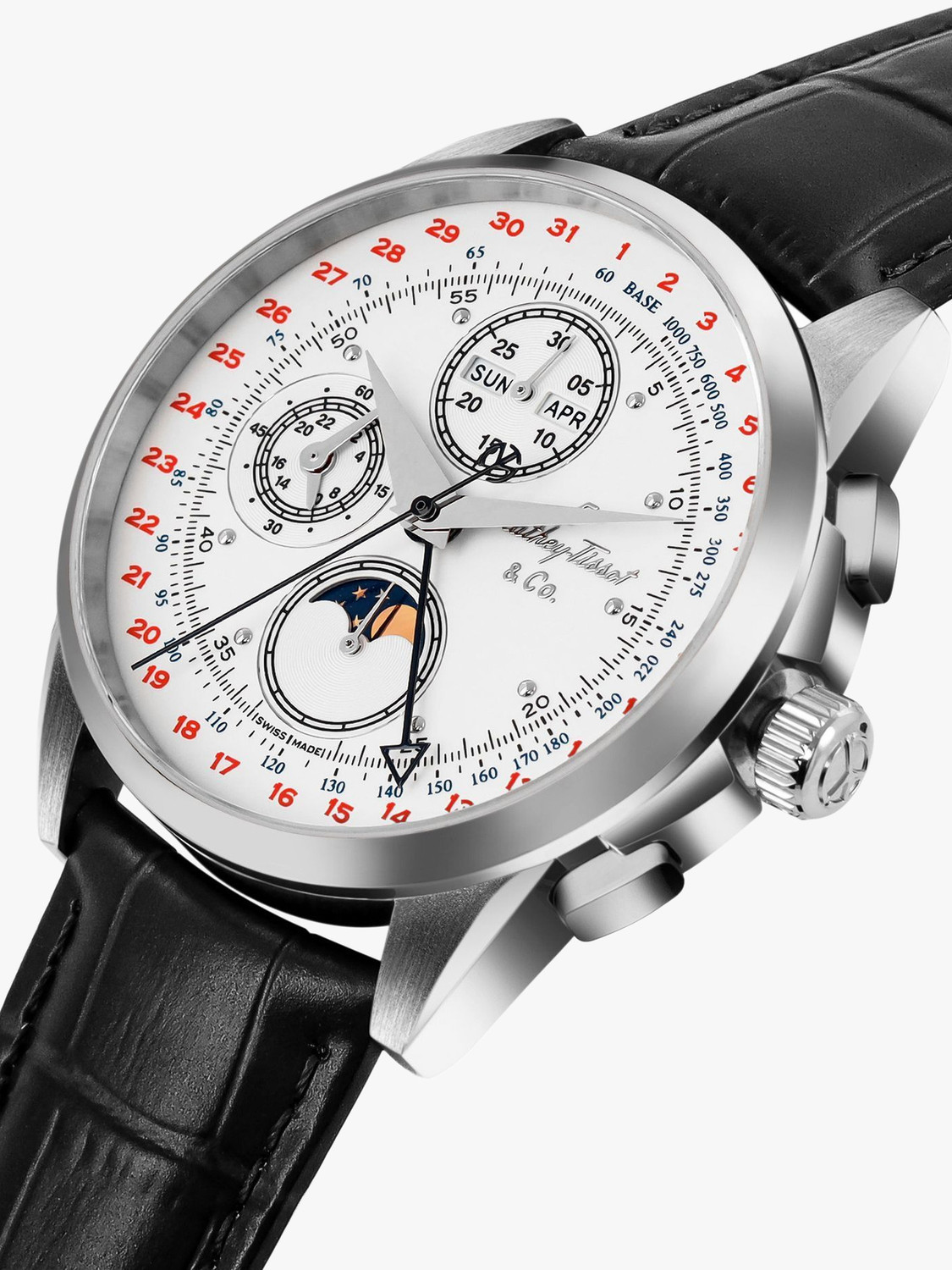 Image of Mathey-Tissot Winter-25 Swiss Made Automatic Landeron 78 Movement White Dial Analog Watch - For Men