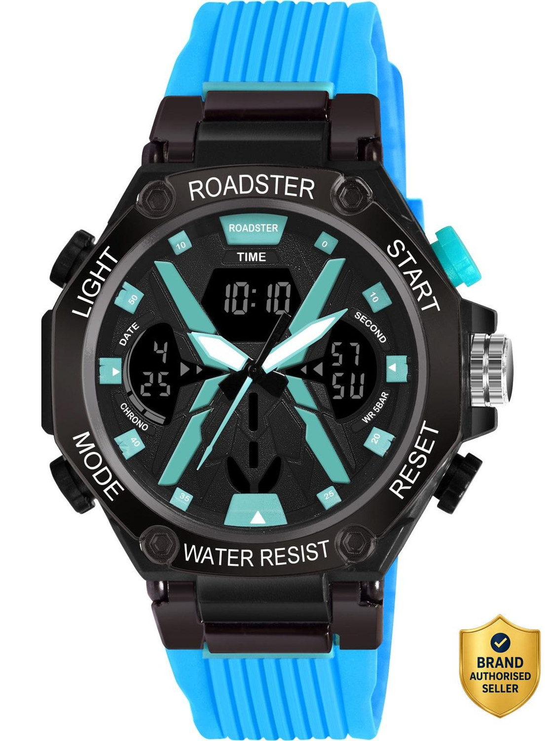 Image of Roadster Waterproof Multi-Functional Wrist Analog-Digital Watch - For Men