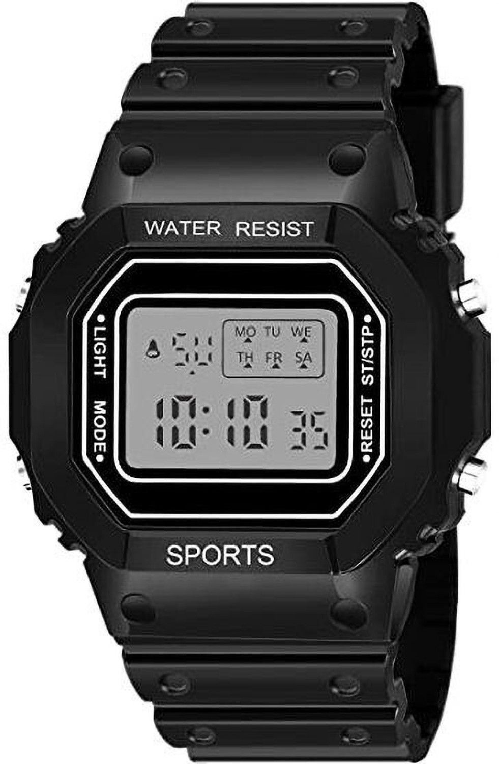Image of house of common Smart Watch Black Color Plastic Band Sport Watch For Boys Digital Watch Digital Watch - For Boys & Girls