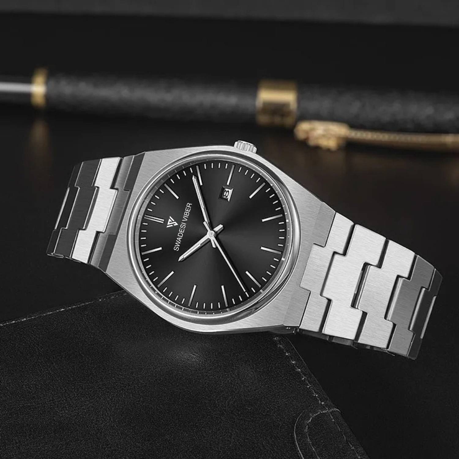 SWADESI VIBER SV217 Elite Stainless Watch - Men - Image 1