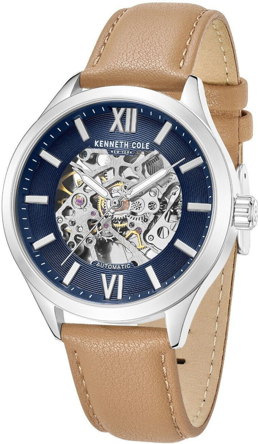 Image of Kenneth Cole Kenneth Cole Special 2025 Automatic Blue Round Dial Men's Watch / Analog Watch - For Men