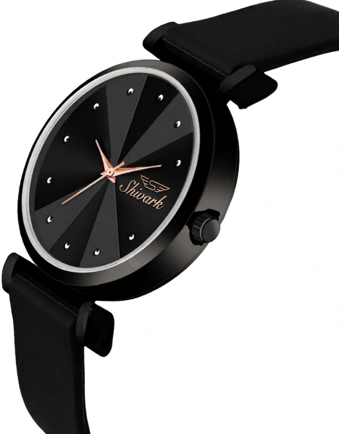 Image of Shivark Black Silicone Strap Analog Watch - For Women
