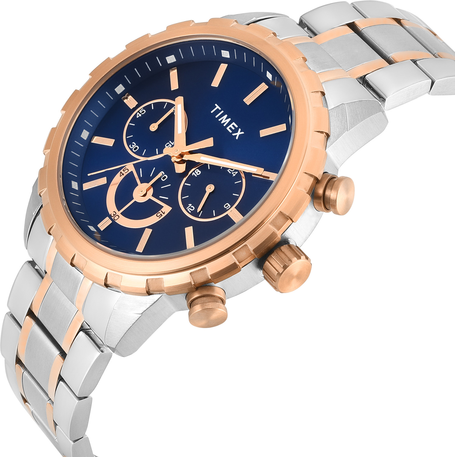 Image of TIMEX Chronograph, Blue Round Dial Analog Watch - For Men TWEG39504
