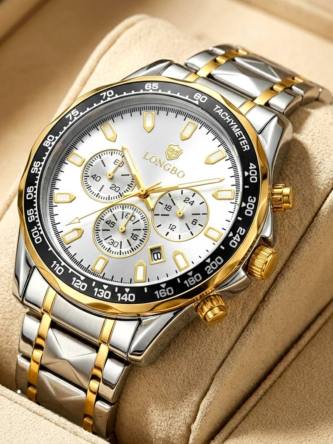 Longbo Diplomat 83818 Men’s Chronograph Watch - Image 1