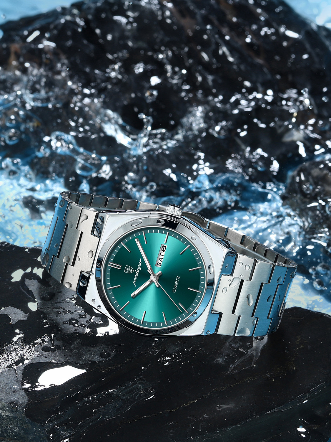 Image of POEDAGAR Mens Watch Analog Day & Date Display Luxury wrist Watch For Men Analog Watch - For Men
