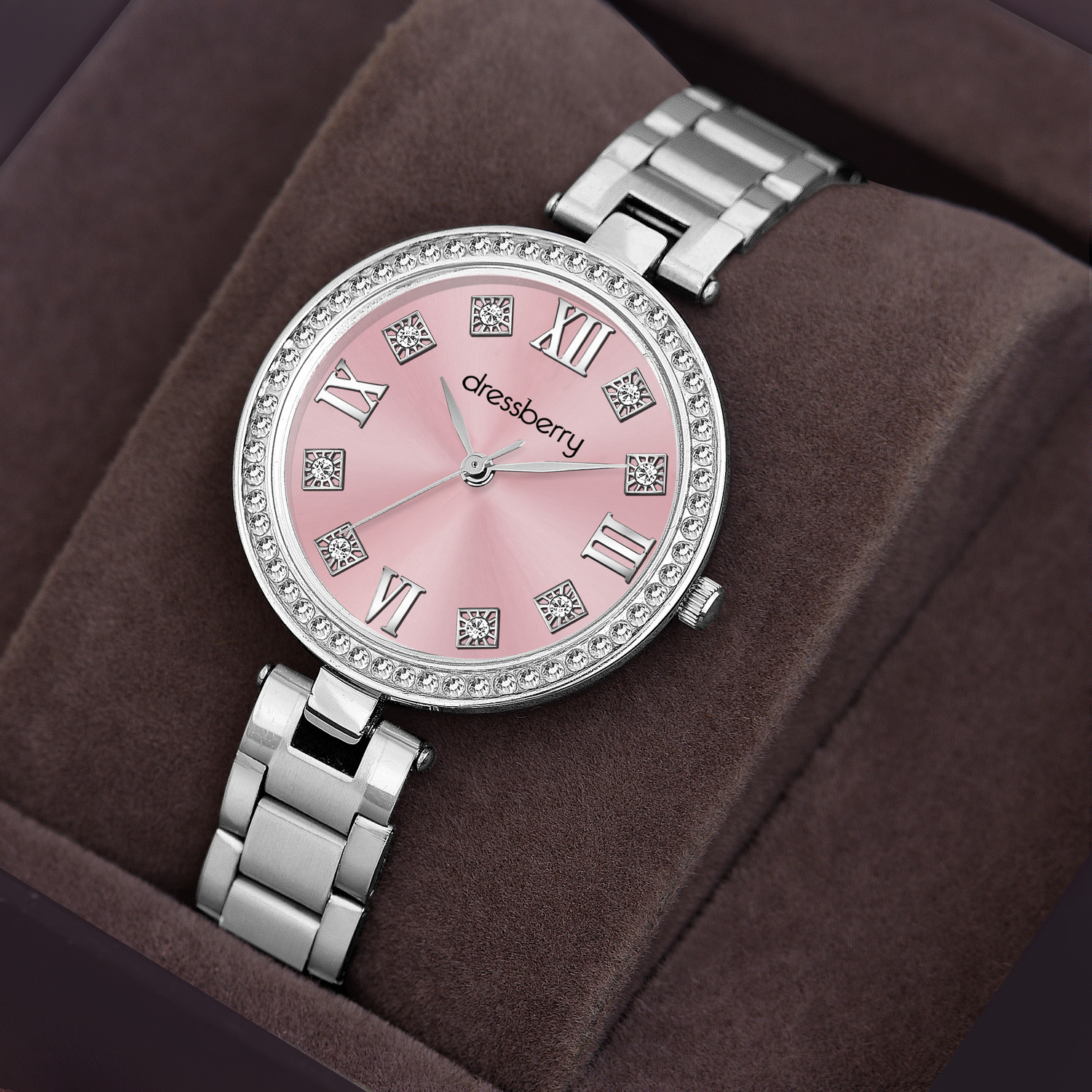 Image of Dressberry DB-037-Pink Stylish Analog Watch - For Women