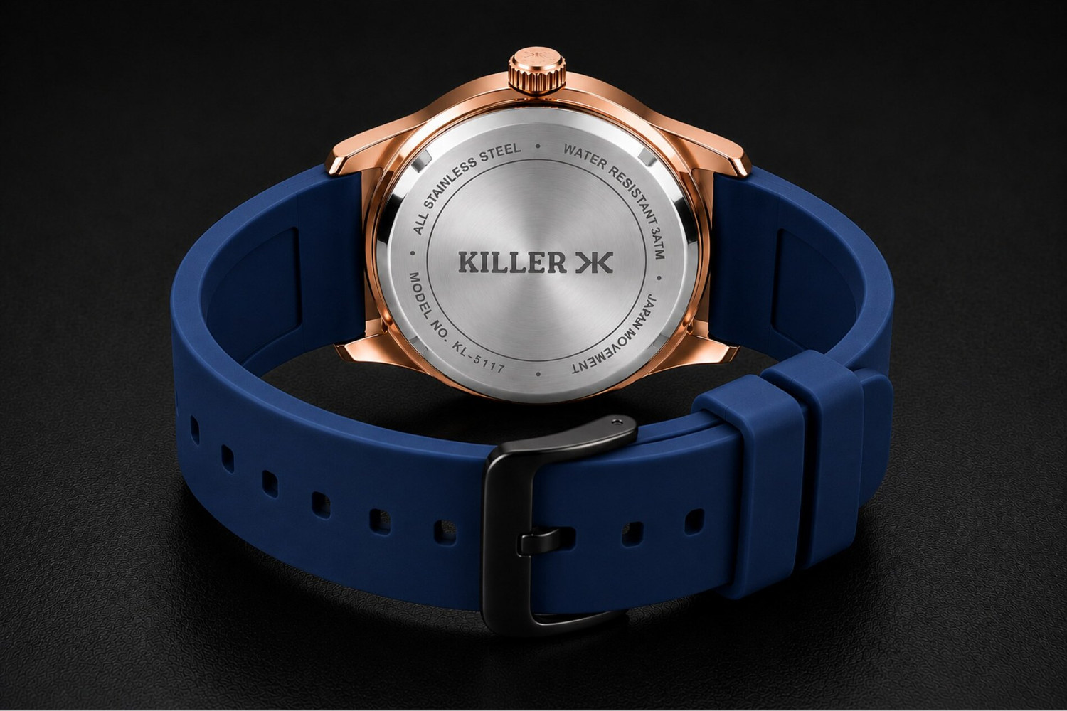 Image of KILLER Elegant Brown Dial & Rose Gold Finish - Sophisticated Everyday Luxury Analog Watch - For Men