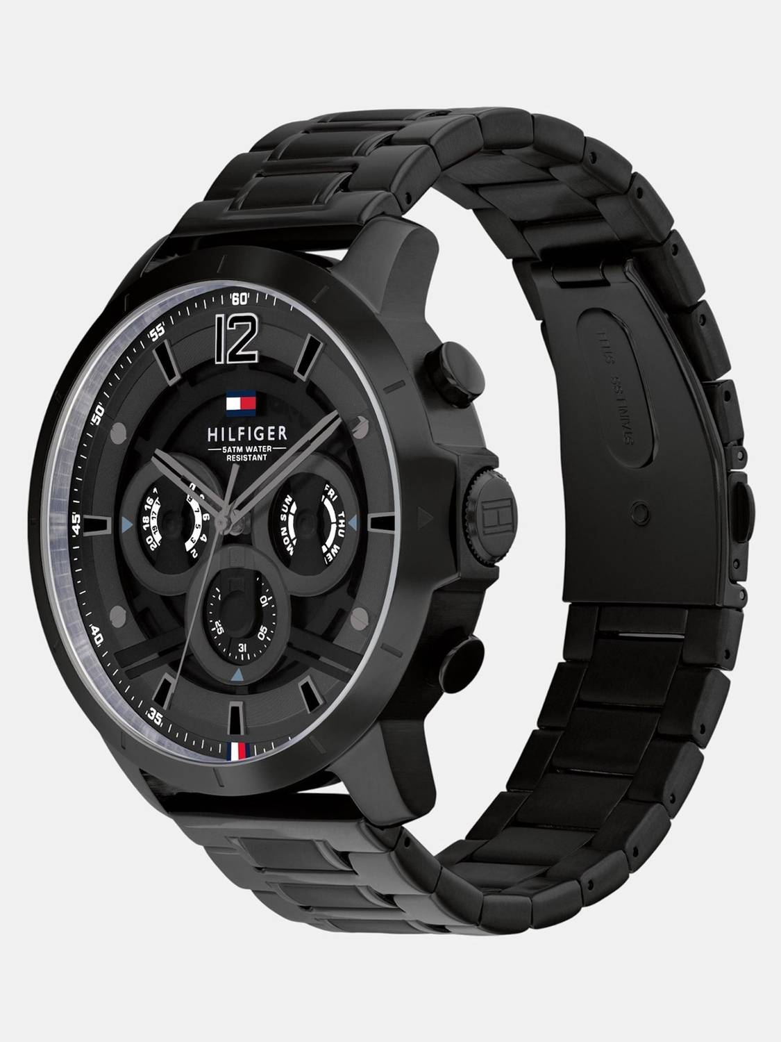 Tommy Hilfiger Black Dial Stainless Steel Watch - Image 4