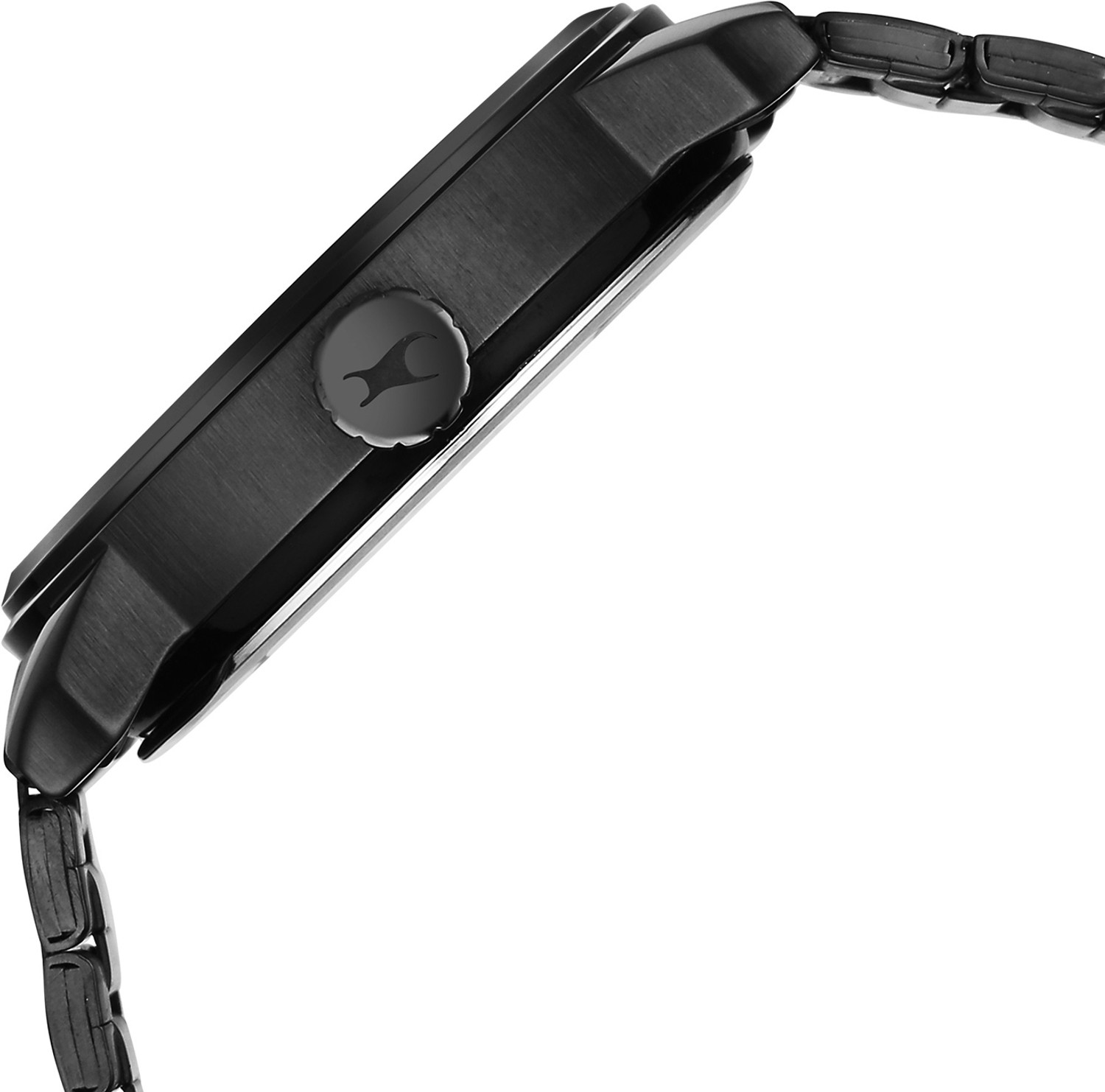 Image of Fastrack Fastrack Pulse IV Quartz Black Dial Black Stainless Steel Strap Analog Watch - For Men