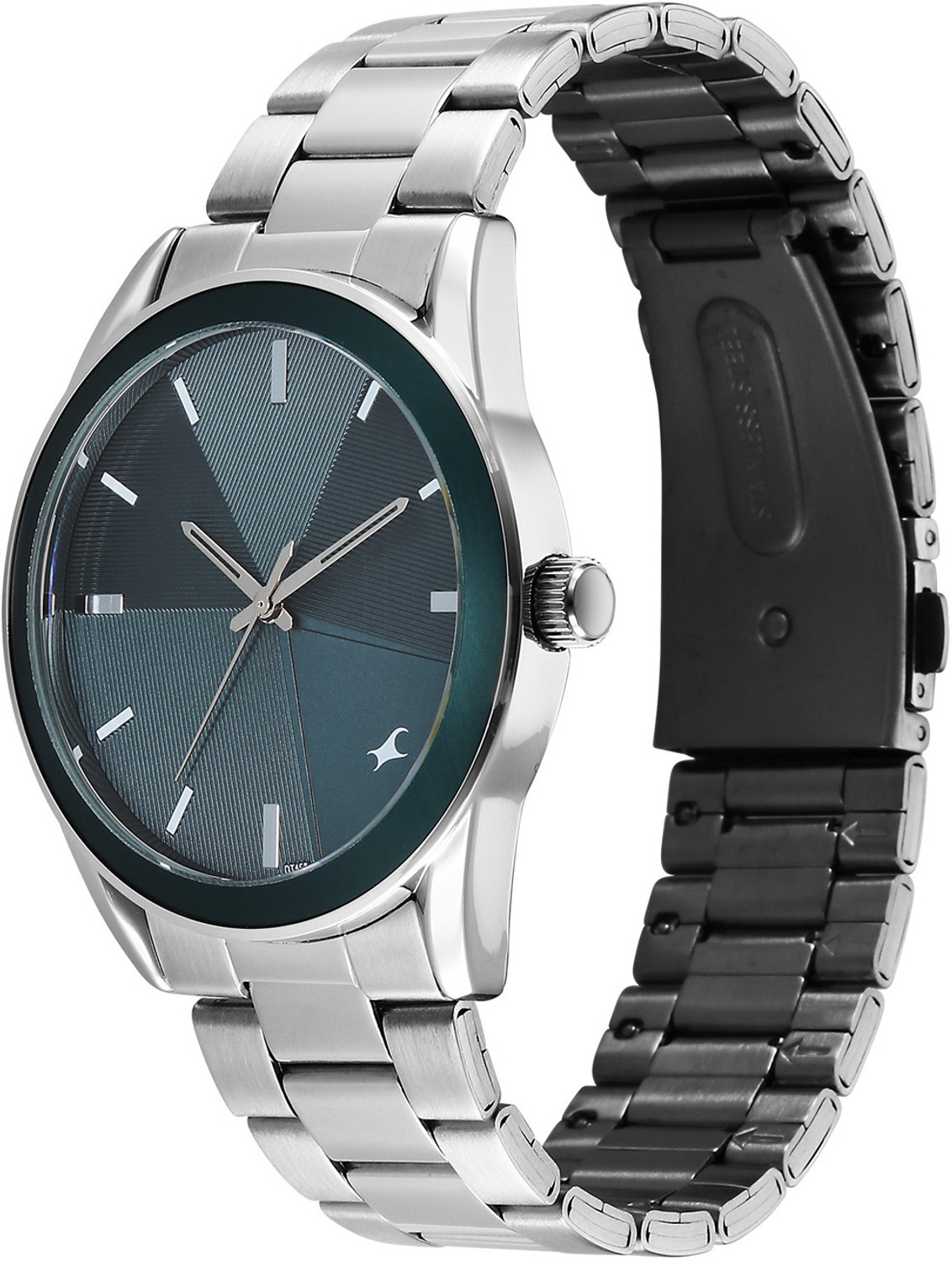 Image of Fastrack Stunners Fastrack Stunners XI Quartz Teal Dial Silver Stainless steel Strap Analog Watch - For Men