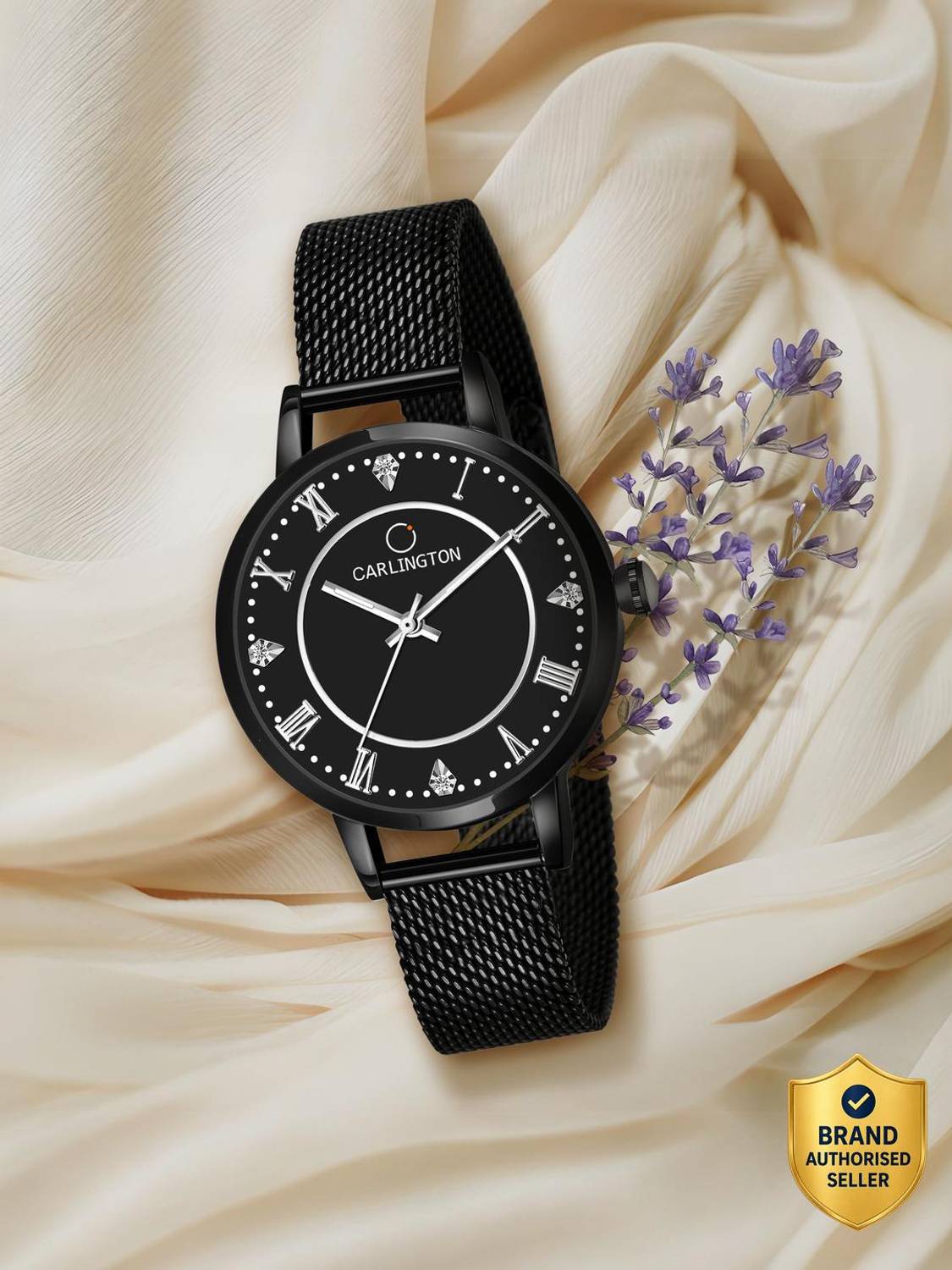Carlington CT2013 Carlington Elite Ladies With Self Adjustable Mesh Strap And Water Resistant Analog Watch  - For Women