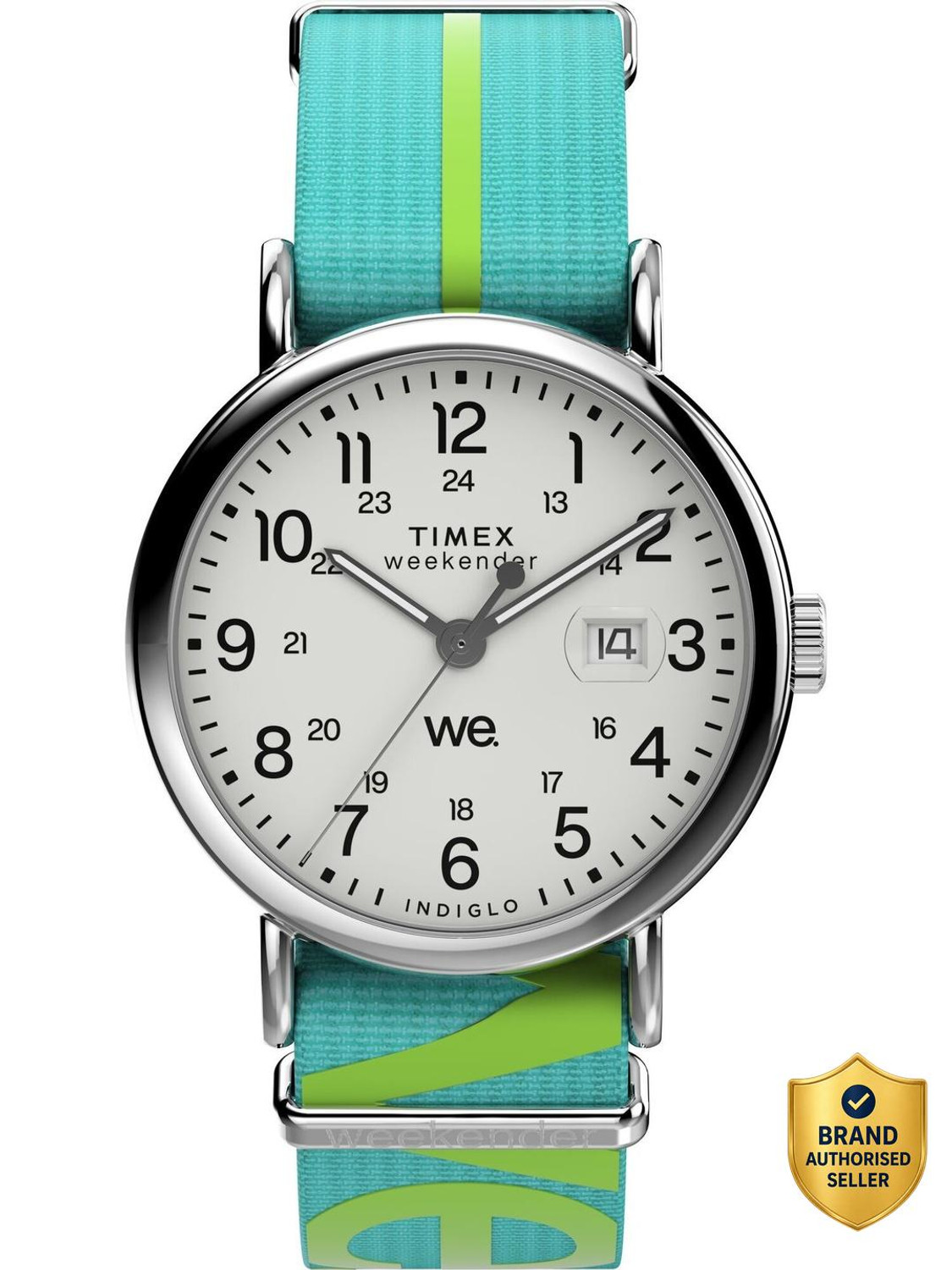 Image of TIMEX TW2W99600UJ Weekender Round 40mm White Dial Analog Watch - For Men