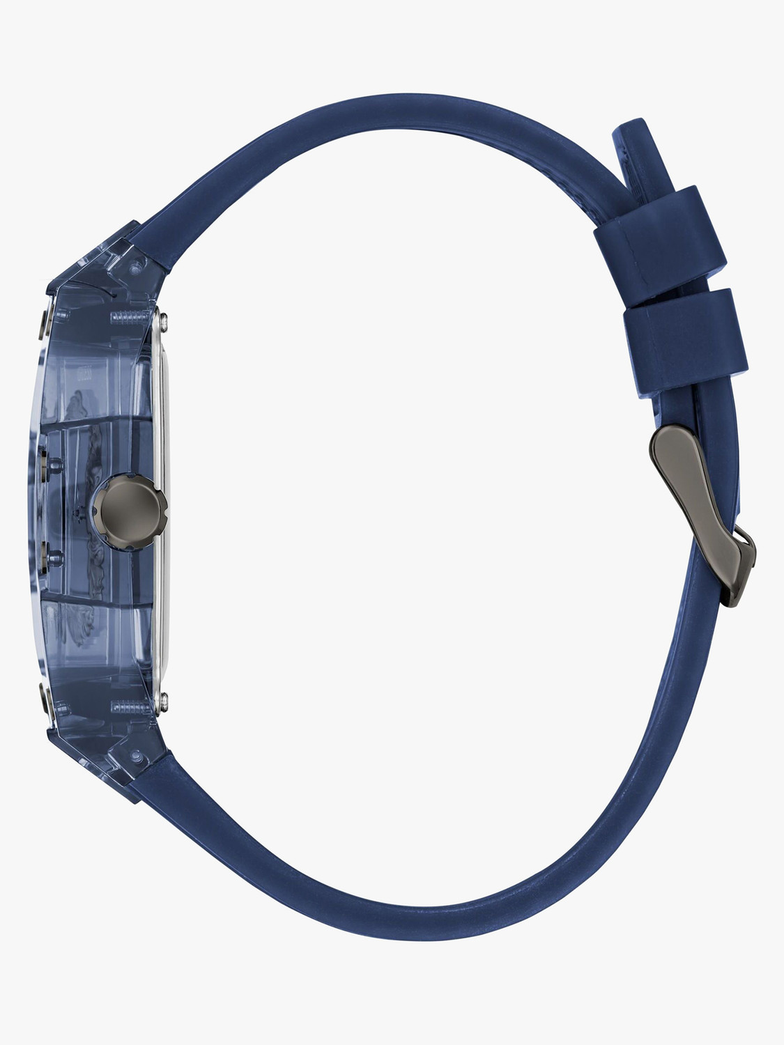 Image of GUESS GW0959G1 Blue Rectangle Dial Analog Watch - For Men