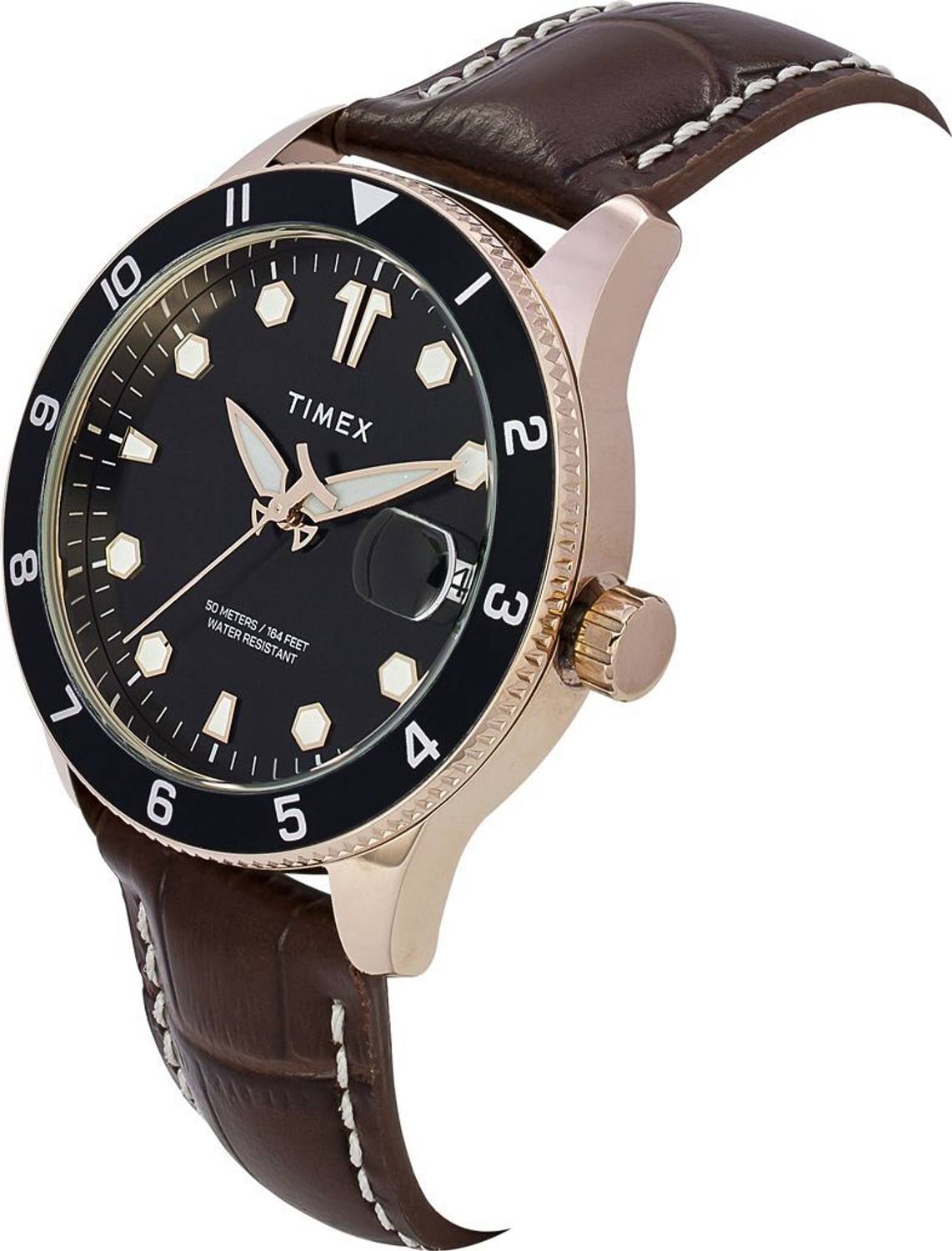 TIMEX Black Dial Analog Watch with Magnifier - Image 2