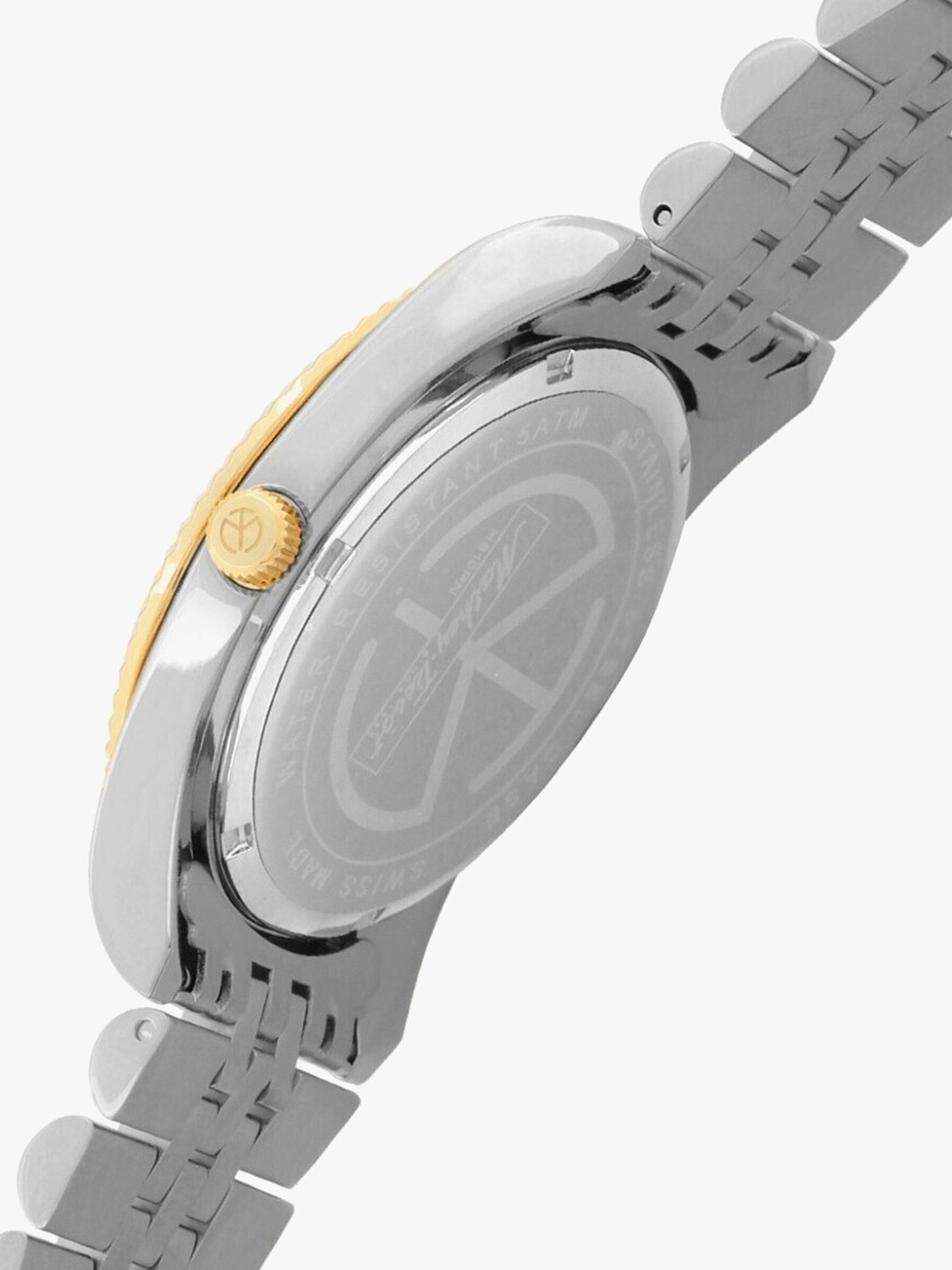 Image of Mathey-Tissot H810BN Swiss Made Mathy III Quartz Ronda 515 H3 Movement Black Dial Analog Watch - For Men