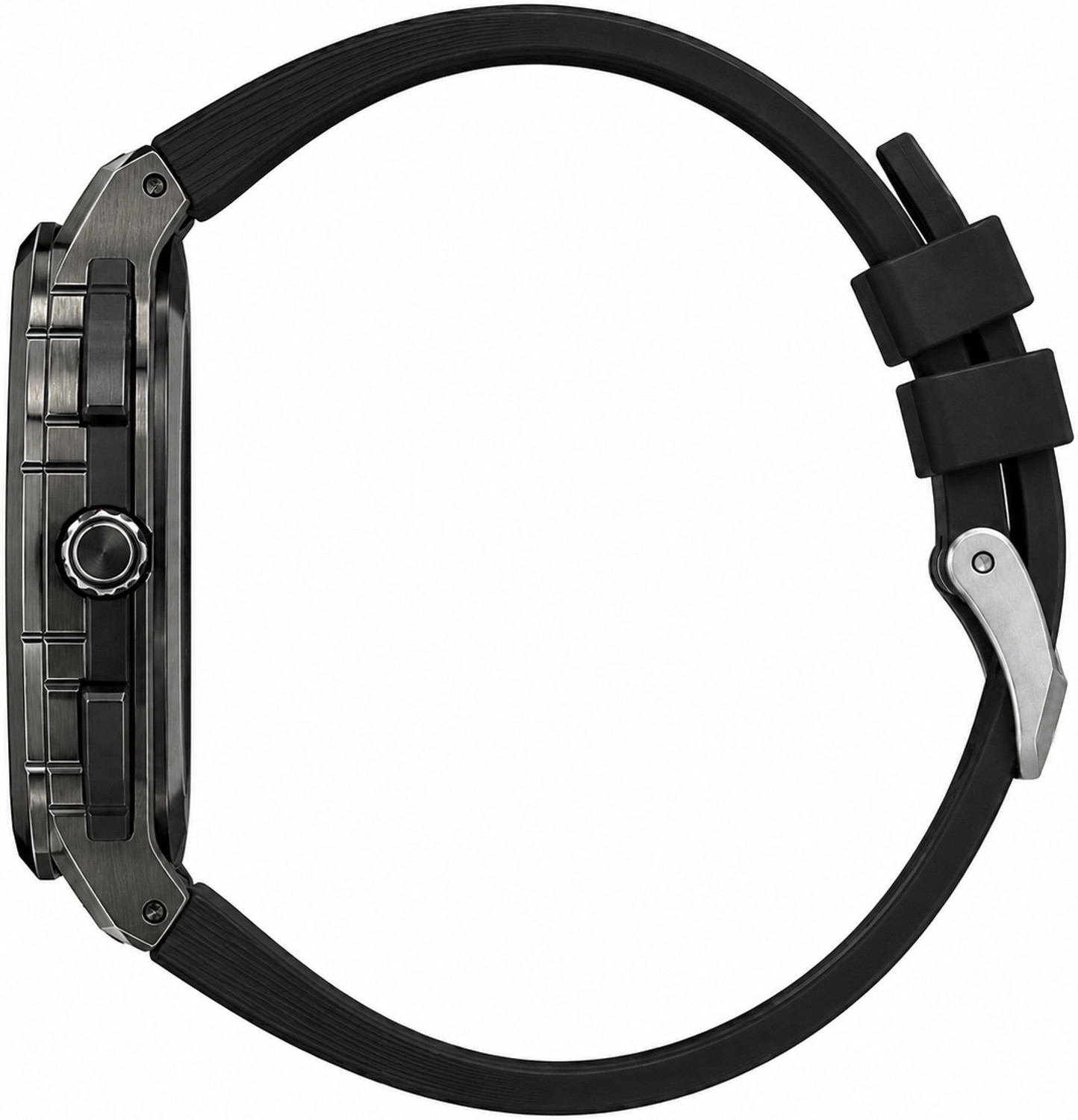 Image of K&K Fobras Silver Black Analog Watch - For Men & Women Fobras