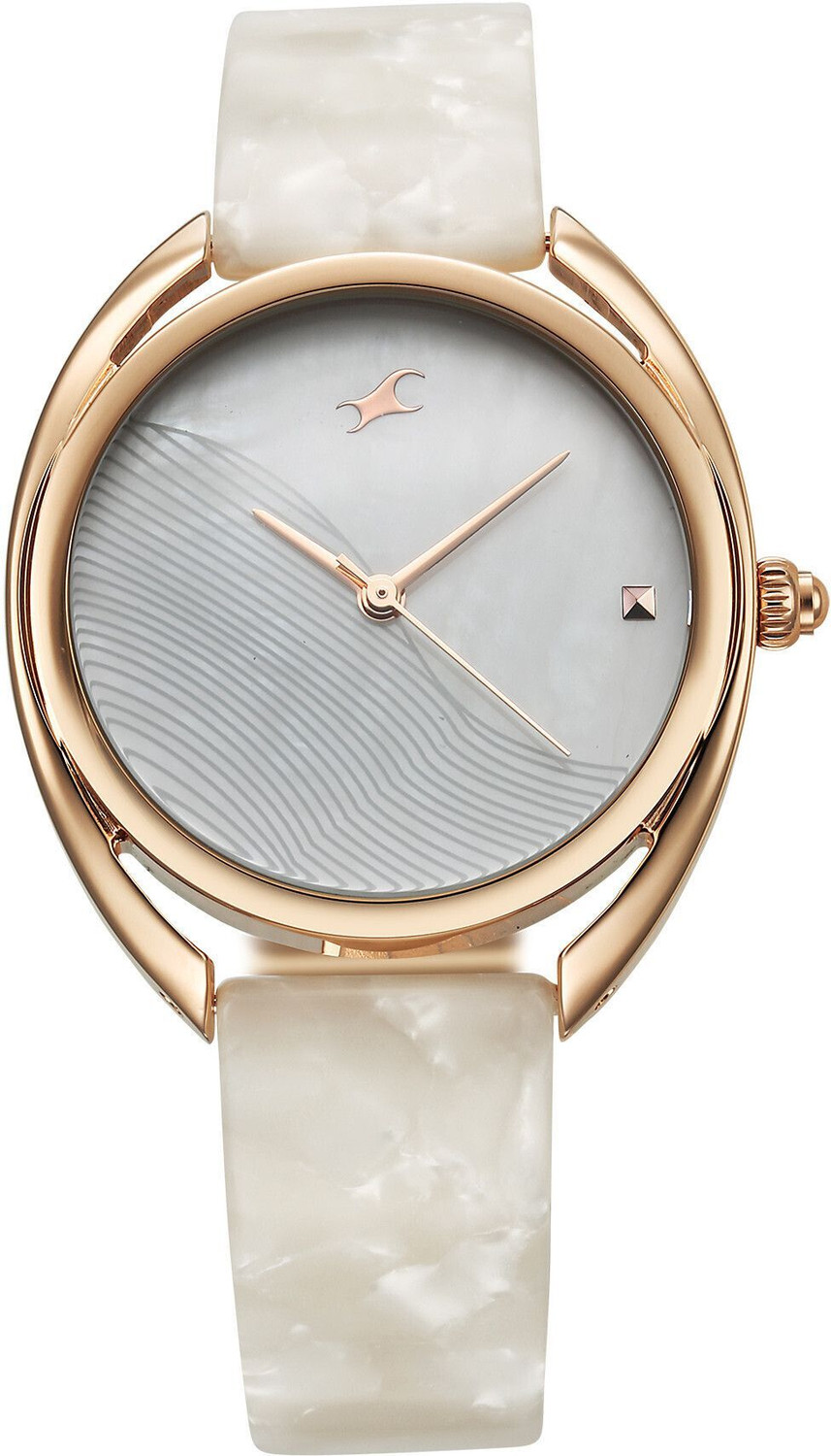 Image of Fastrack Fastrack Younique MOP Dial Rose Gold Acetate & MetalStrap Analog Watch - For Girls