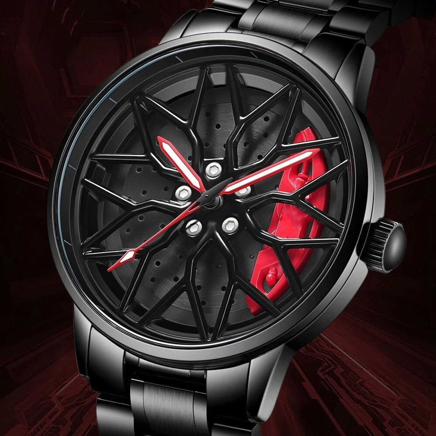 Image of RealBuff 3D Car Wheel Watch BUSRA 3D Car Wheel Watch Analog Watch - For Boys Analog Watch - For Boys