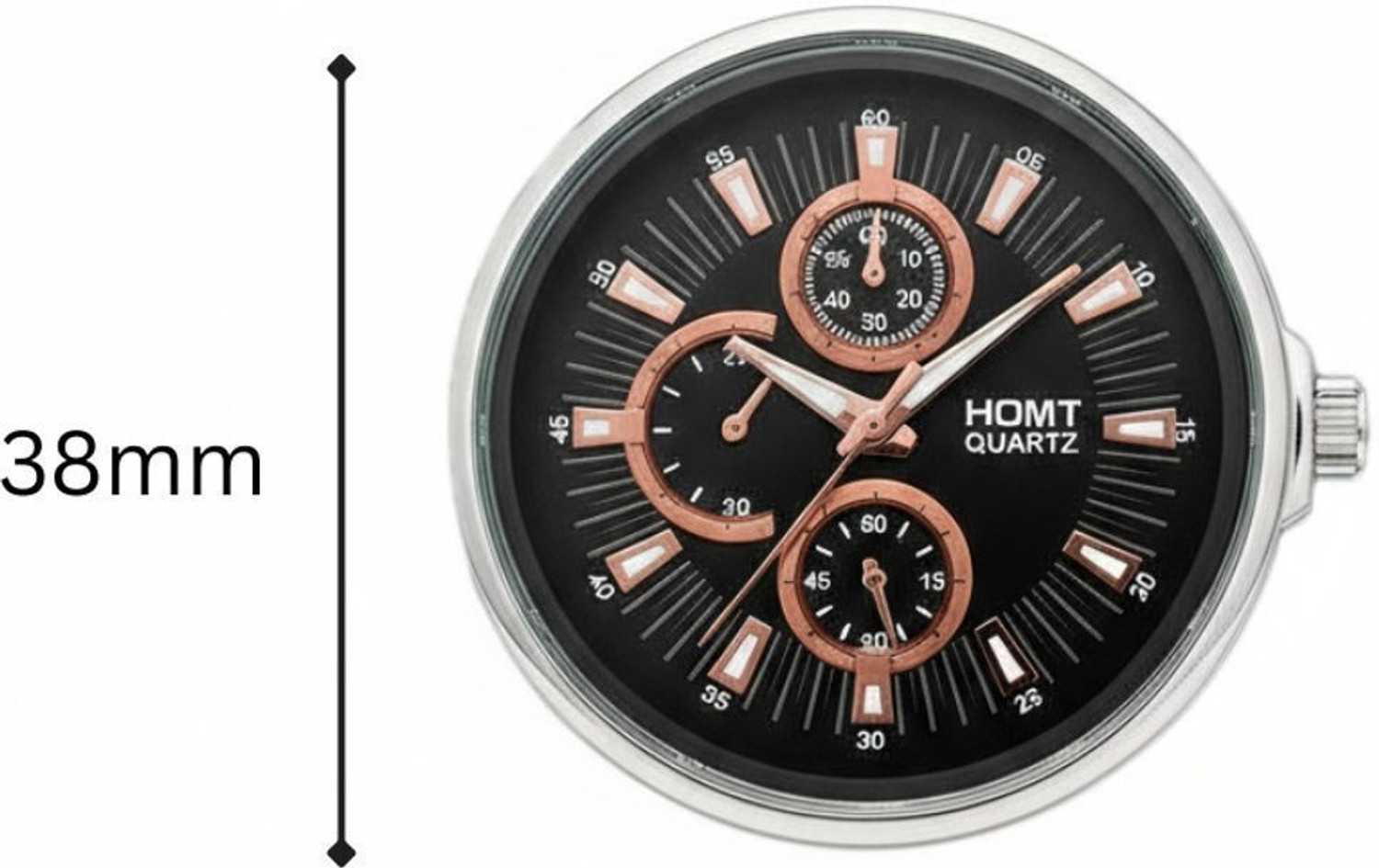 Image of homt Premium Series Stainless Steel Wrist Watch for men Men's Fashion Series Premium Quality Analog Watch - For Men