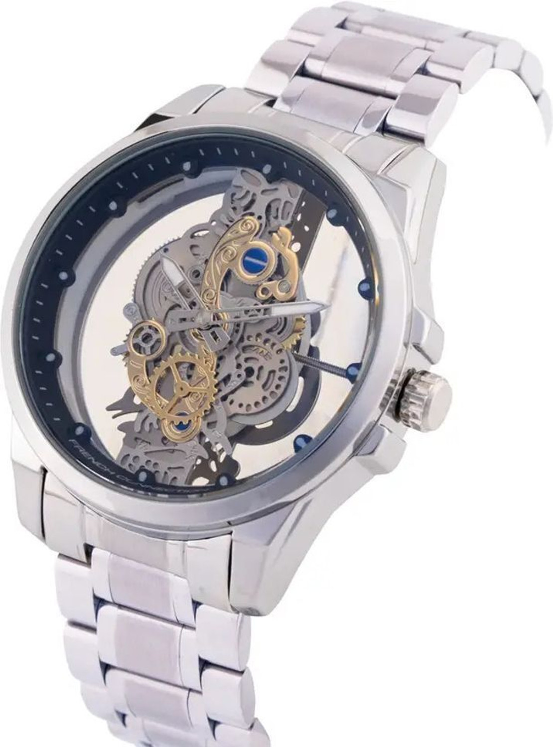 Image of Vondex skeleton round VONDEX analog watch for men. Analog Watch - For Men