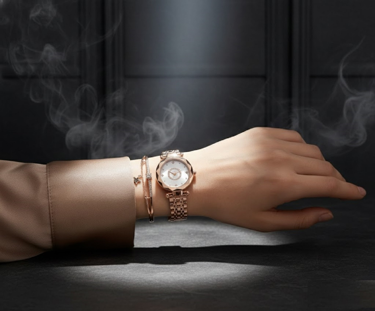 Image of watchstar Elegant Rose Gold Watch & Bracelet Set Watch and Bracelet combo for women06 Analog Watch - For Women