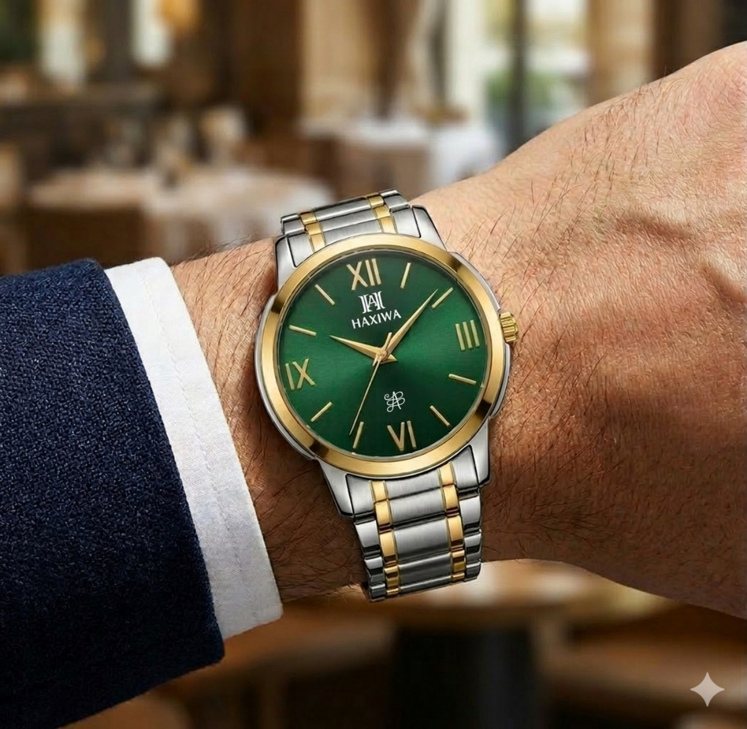 Image of Haxiwa Green dial Maha vastu X18 Analog Watch - For Men
