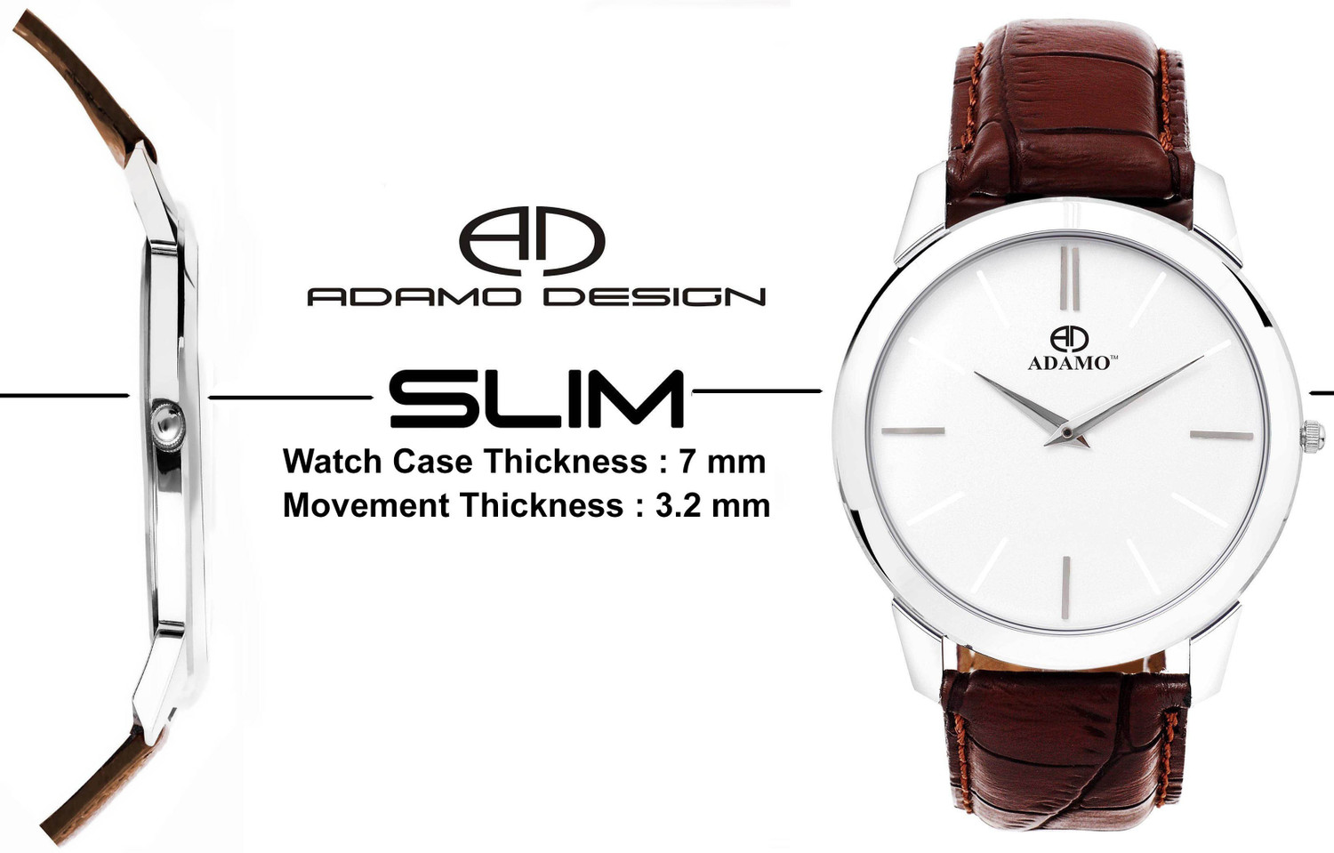Image of ADAMO SLIM Analog Watch - For Men