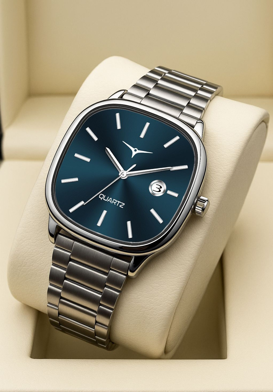 Image of moveflex UNISEX Date Function Working Free Size Adjutable Chain Lock Premium Quality UNISEX Date Function Working Free Size Adjutable Chain Lock Premium Quality Analog Watch - For Men
