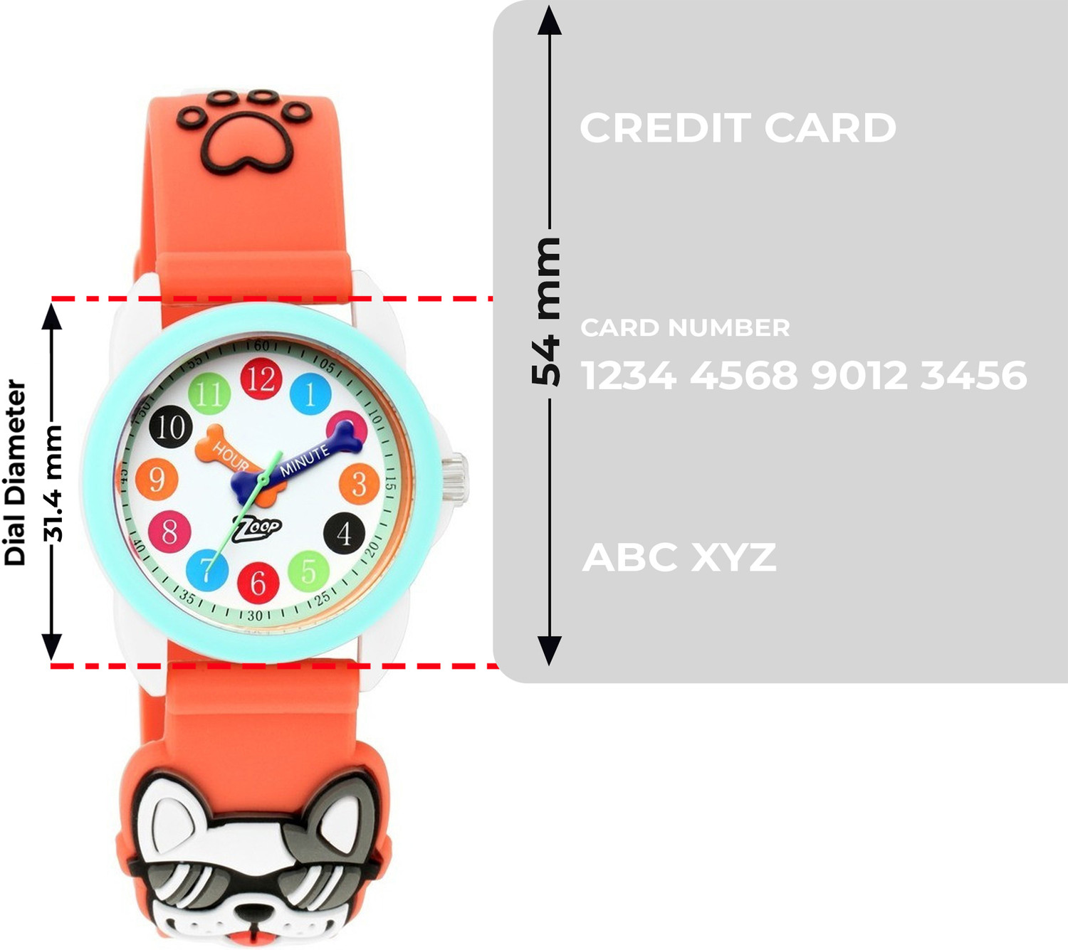 Image of Zoop 3D Analog Watch - For Boys & Girls NU26016PP03,NU26016PP03,NV26016PP03