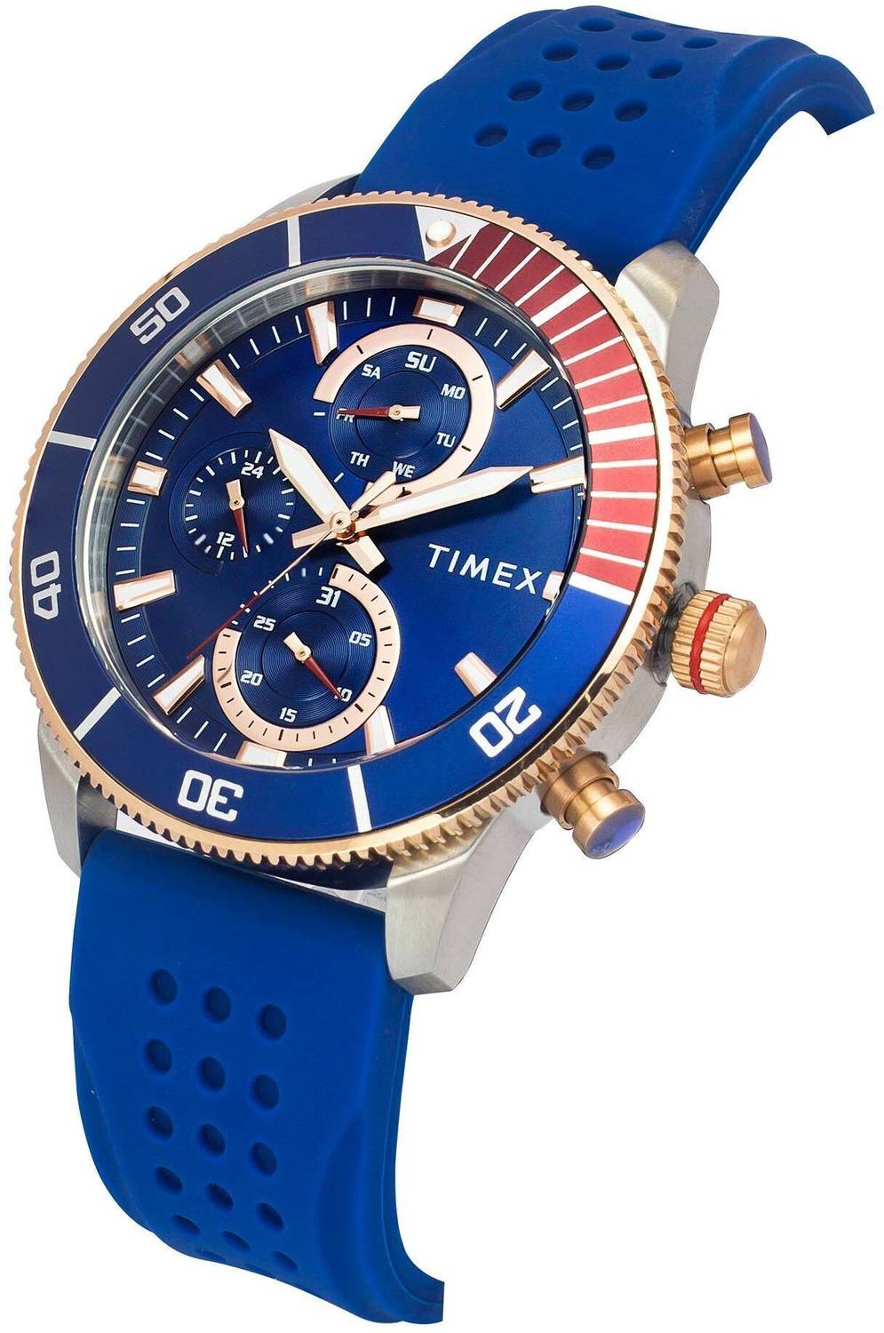 TIMEX Multifunction Dark Blue Dial Analog Watch - Men - Image 3