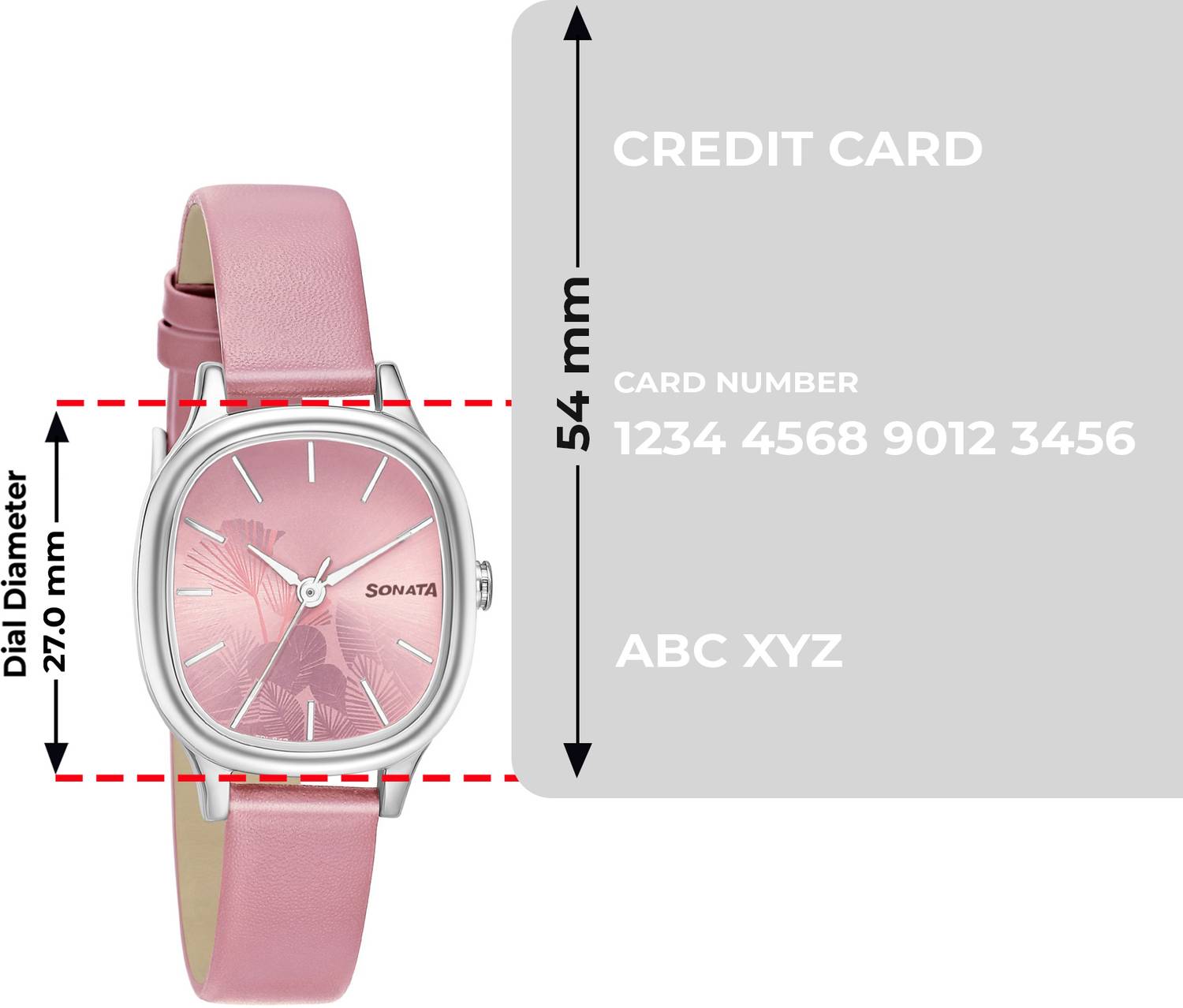 SONATA Lin Sonata Linnea Pink Dial Pink Leather Strap Analog Watch