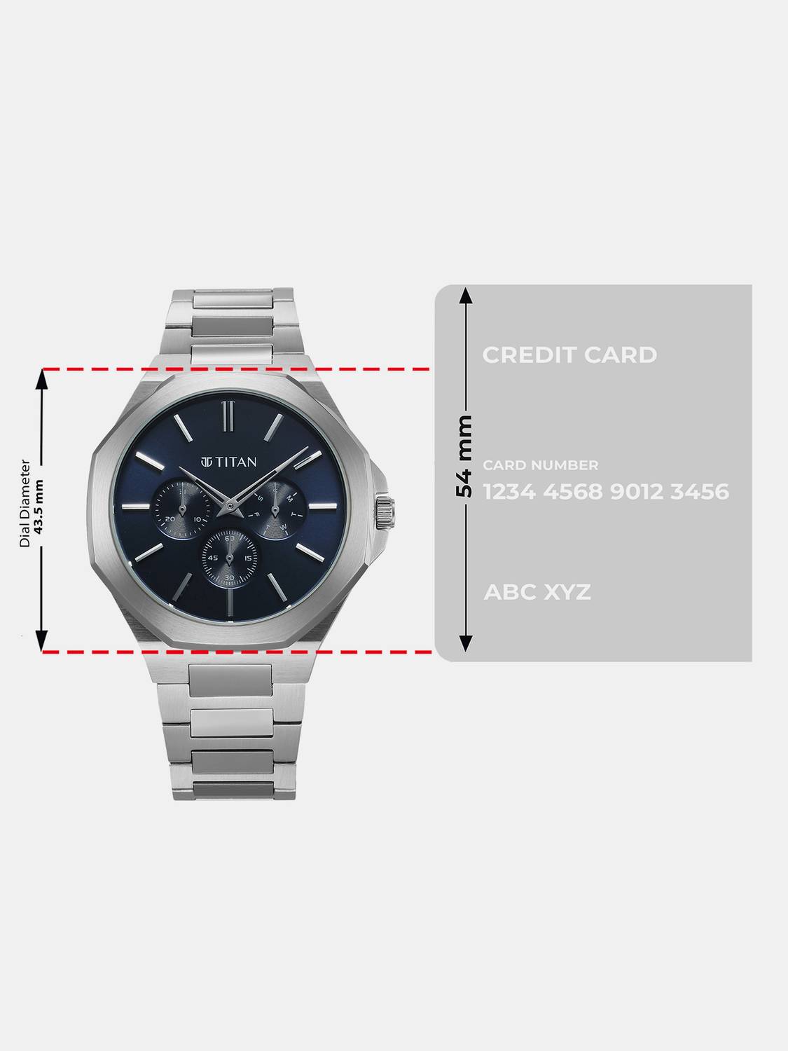 Titan Classic Slim Blue Dial Analog Watch for Men - Image 4