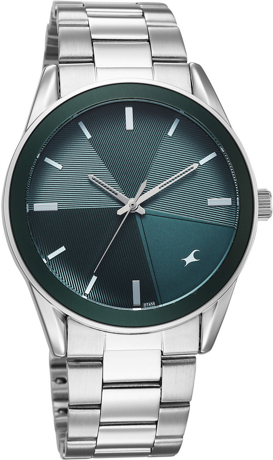Image of Fastrack Stunners Fastrack Stunners XI Quartz Teal Dial Silver Stainless steel Strap Analog Watch - For Men