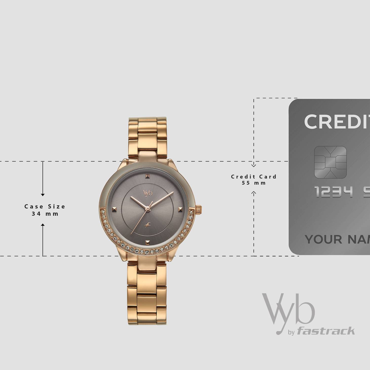 Fastrack Vyb Eclipse Quartz Grey Dial Watch - Women - Image 5