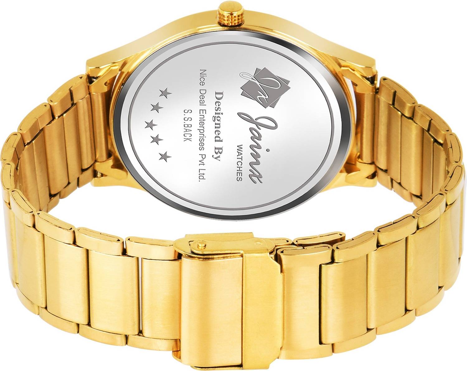 JAINX Golden Premium Analog Watch - For Men - Buy JAINX Golden
