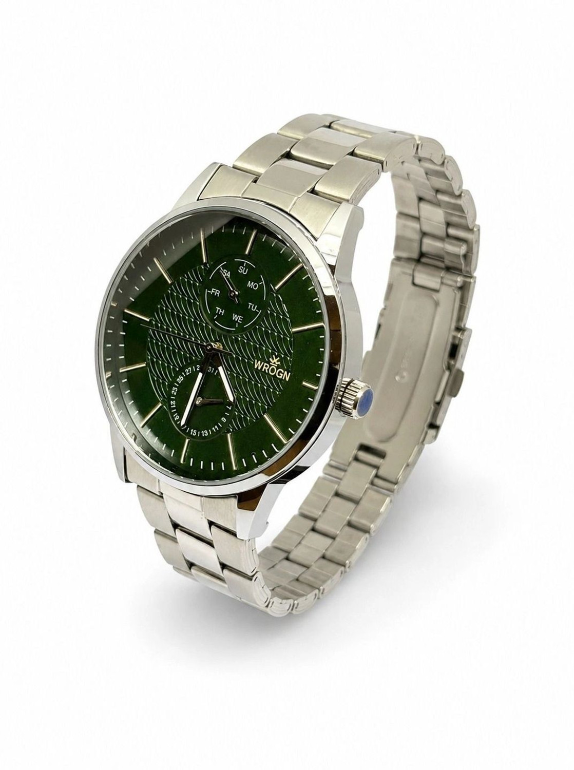 Image of WROGN WR 19902 Analog Watch - For Men WR19902-SSCASE-GREENDIAL-SSSTP