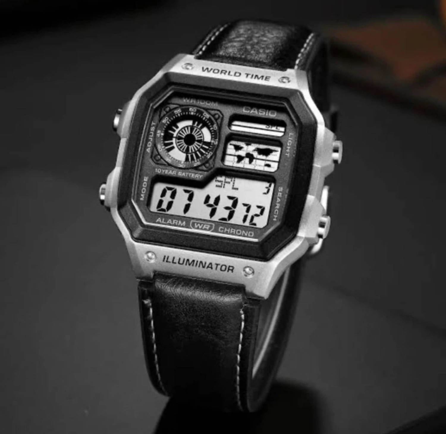 Image of Mahakalstore Men's Black Digital Sports Watch (Rectangle Dial, Black Strap) NA Digital Watch - For Men
