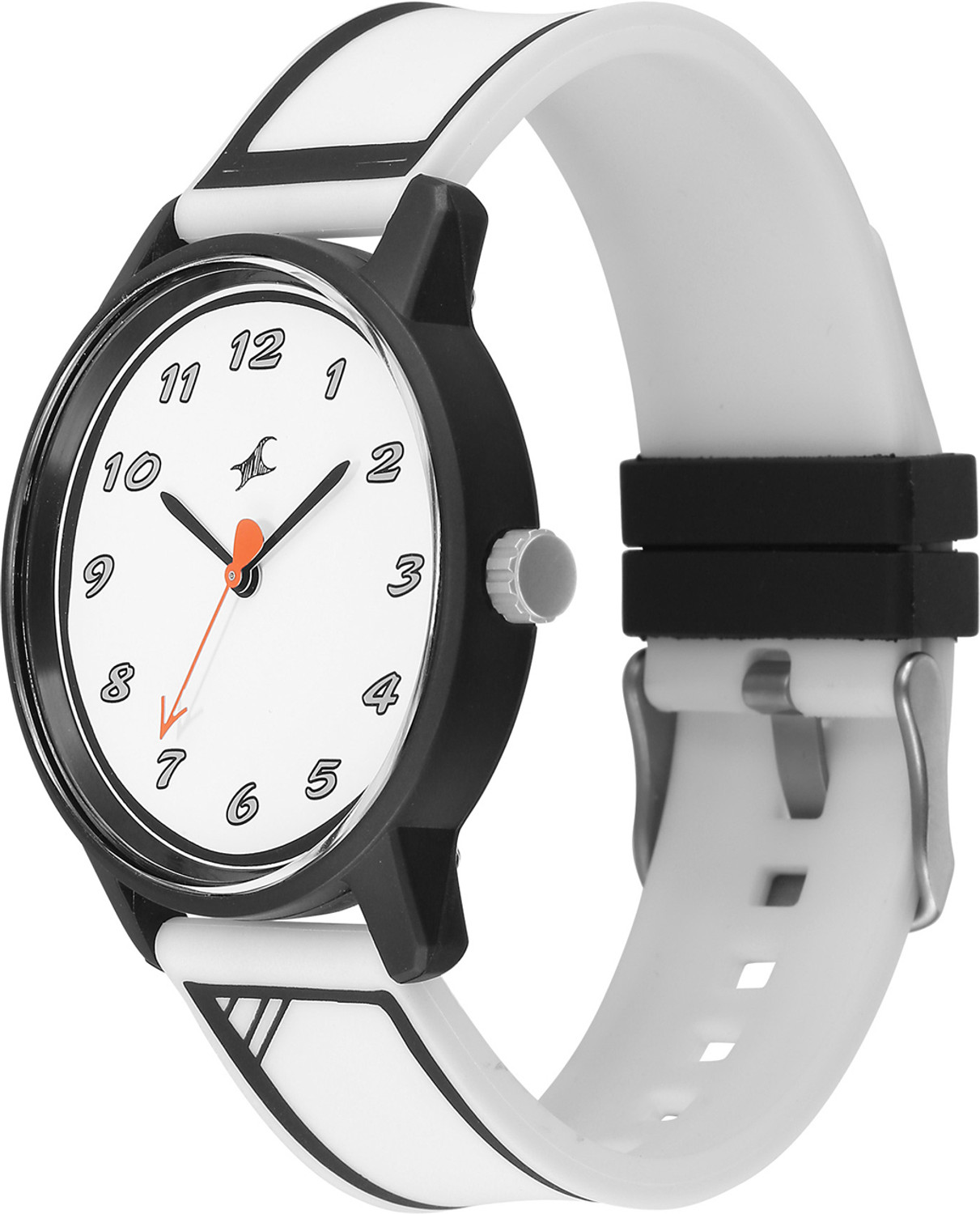 Image of Fastrack Zine Fastrack Tees Unisex Zine Black Dial Quartz Analog Watch - 38145PP08W Analog Watch - For Men & Women