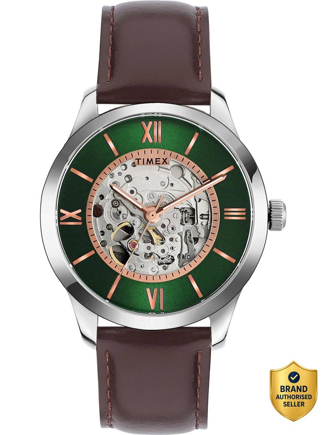 TIMEX TWEG208SMU06 Automatic Green Dial Watch for Men