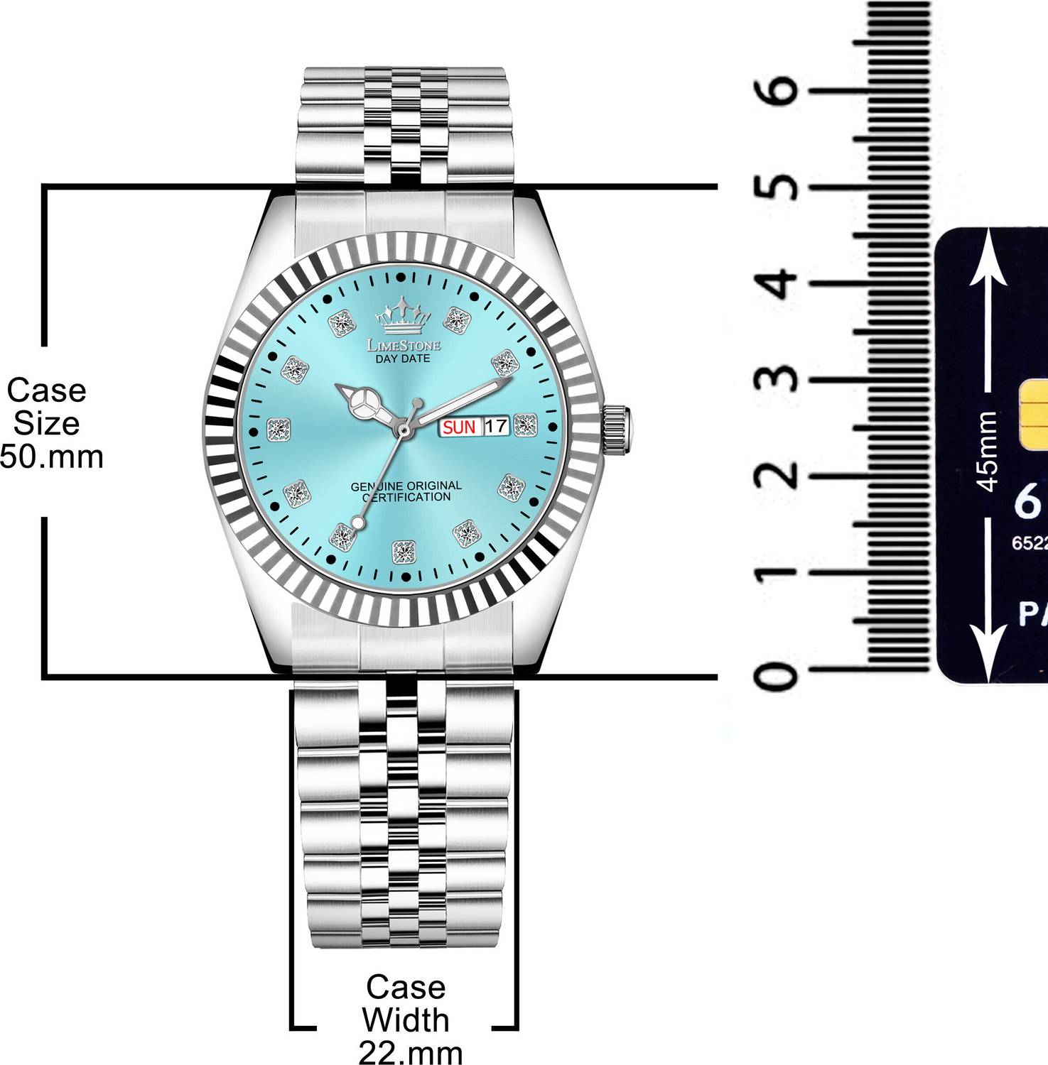 LIMESTONE Legacy Series Stainless Steel Watch - Image 3