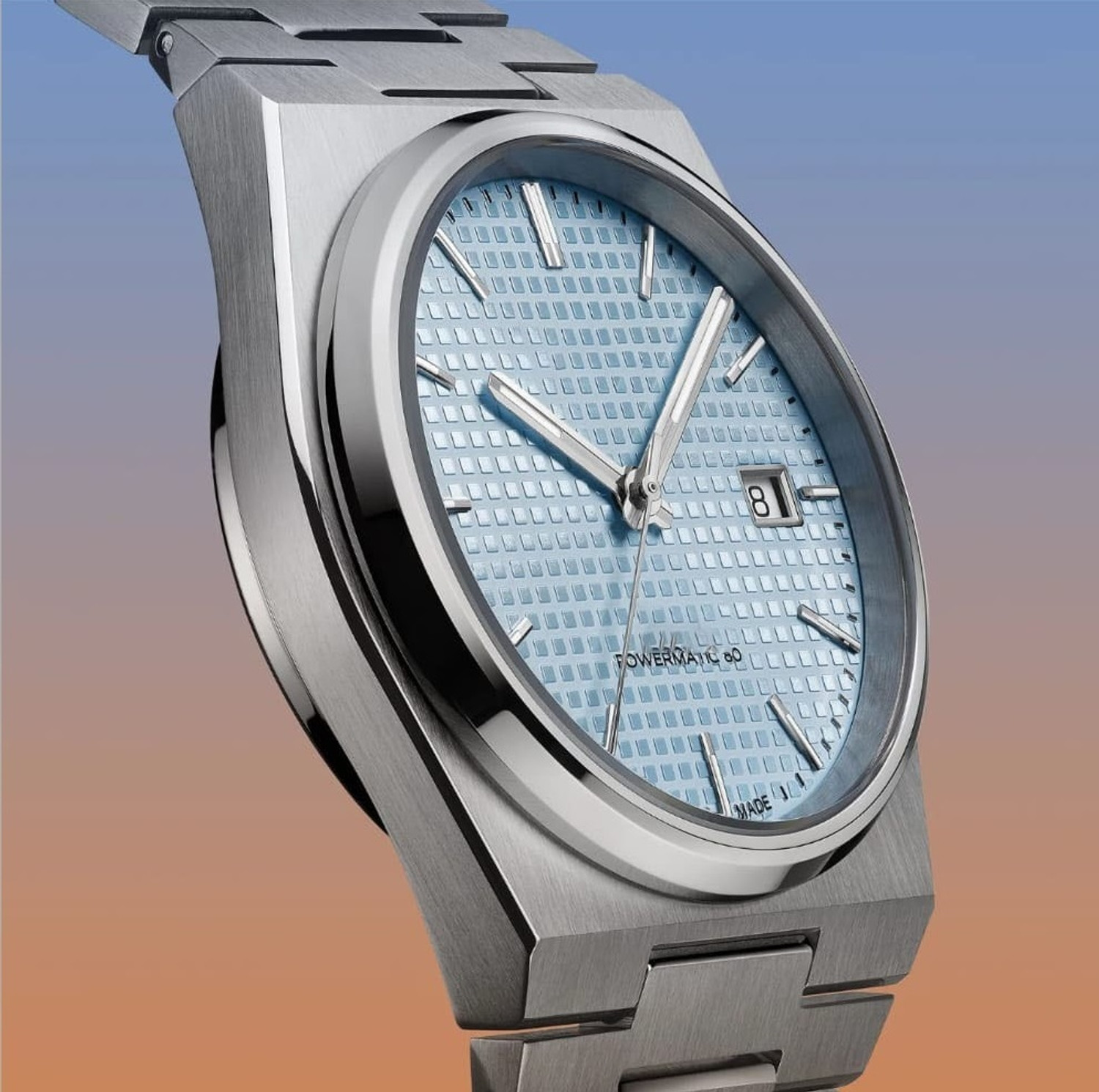 Image of paltinum Analog watch Blue Textured Dial & Date Display Analog Watch - For Men