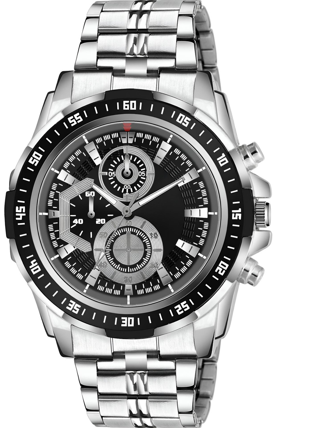 Image of Chronorex Silver Phantom Chrono Silver Phantom Chrono Multifunction DLX Analog Watch - For Men